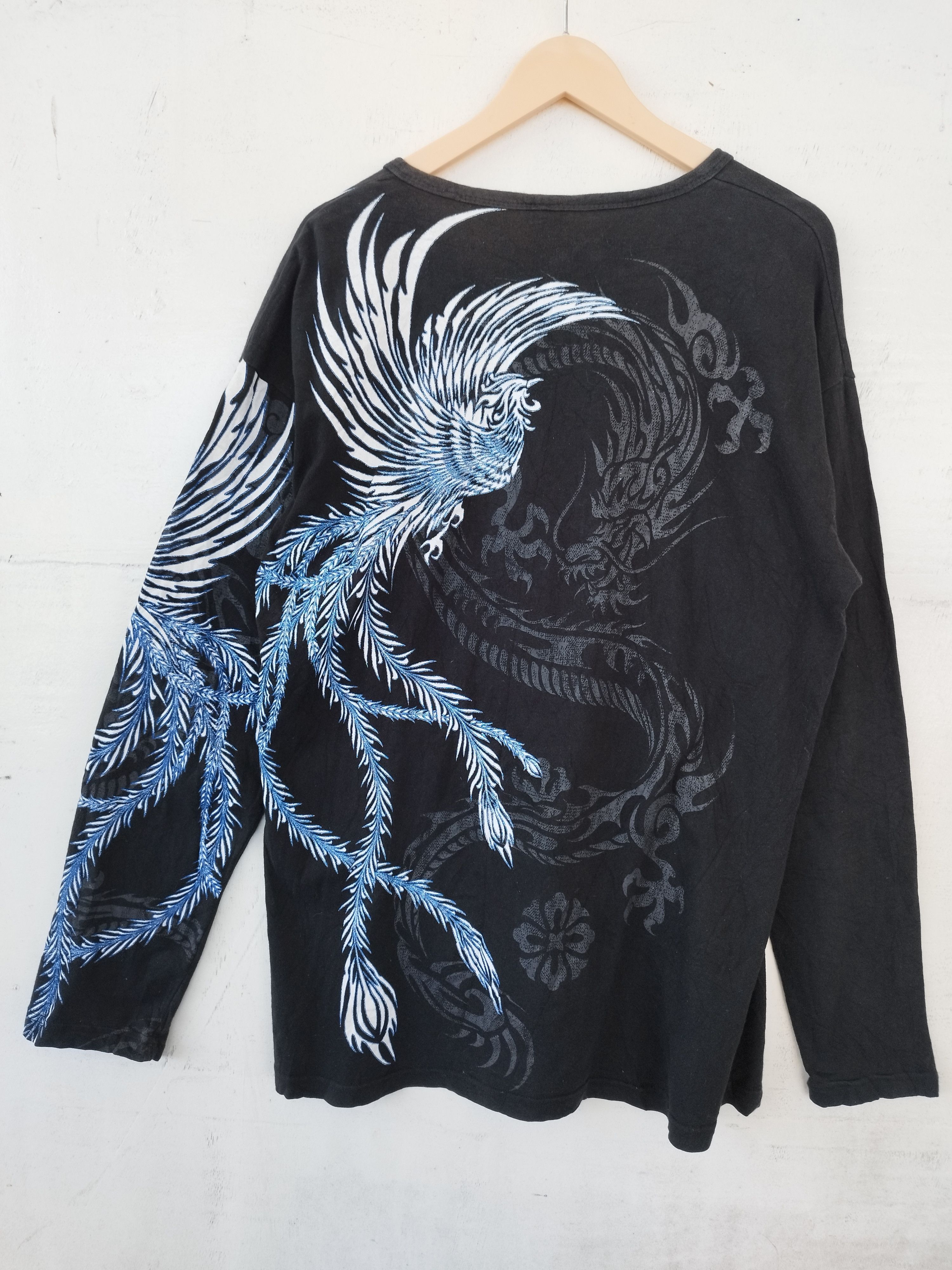 Beauty Beast 🔥 Japanese Sukajan t shirt long sleeve if six was nine Size US M / EU 48-50 / 2 - 7 Thumbnail