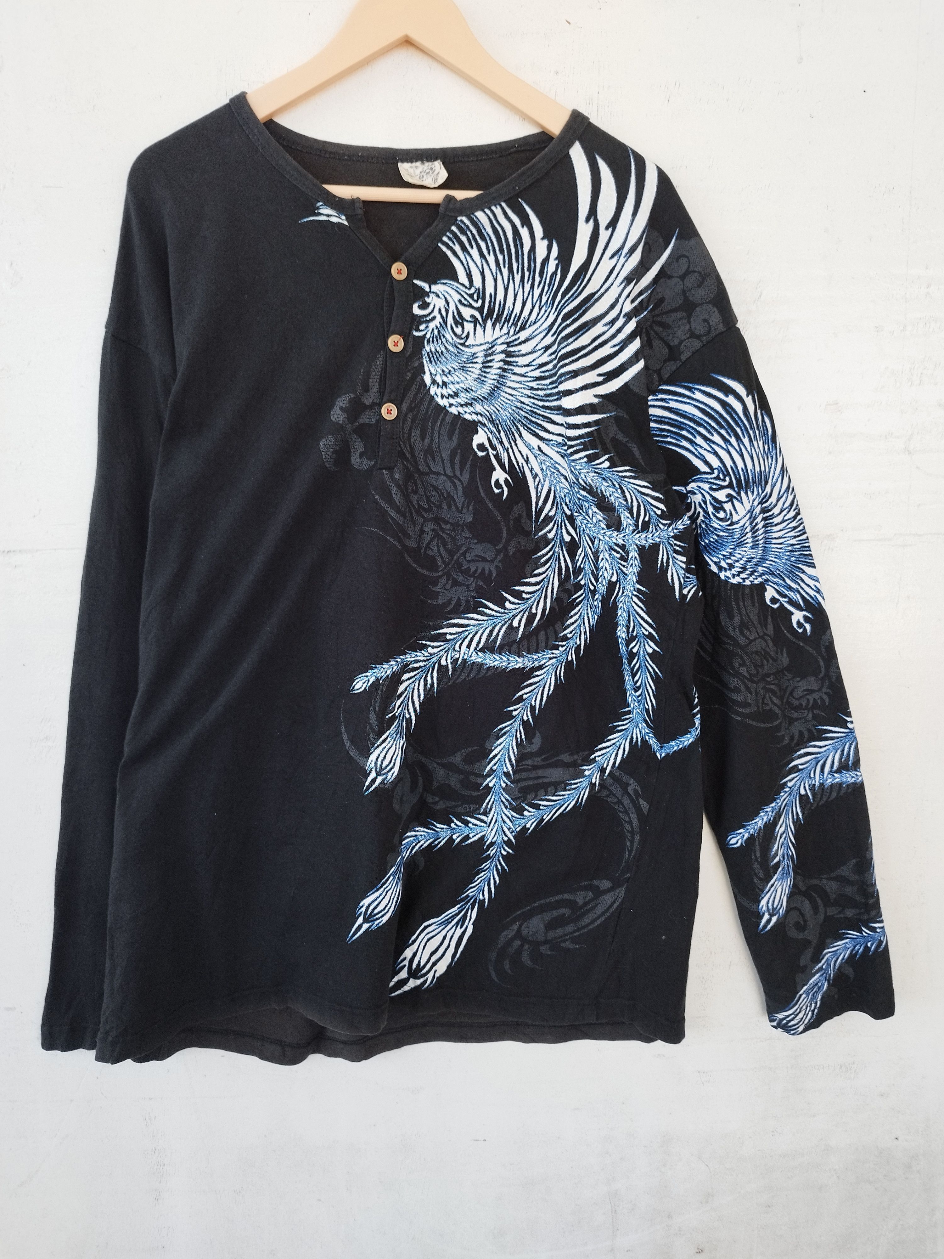 Beauty Beast 🔥 Japanese Sukajan t shirt long sleeve if six was nine Size US M / EU 48-50 / 2 - 4 Thumbnail