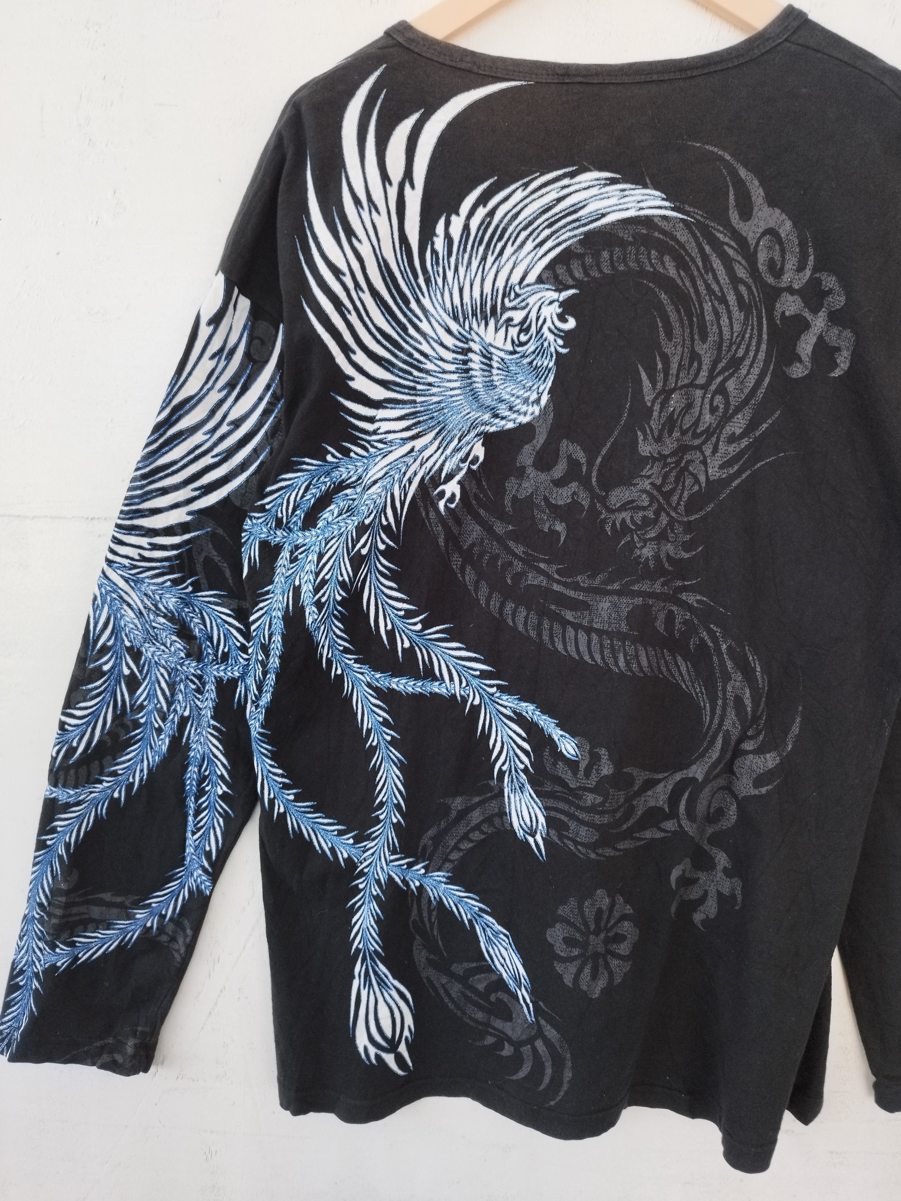 Beauty Beast 🔥 Japanese Sukajan t shirt long sleeve if six was nine Size US M / EU 48-50 / 2 - 6 Thumbnail
