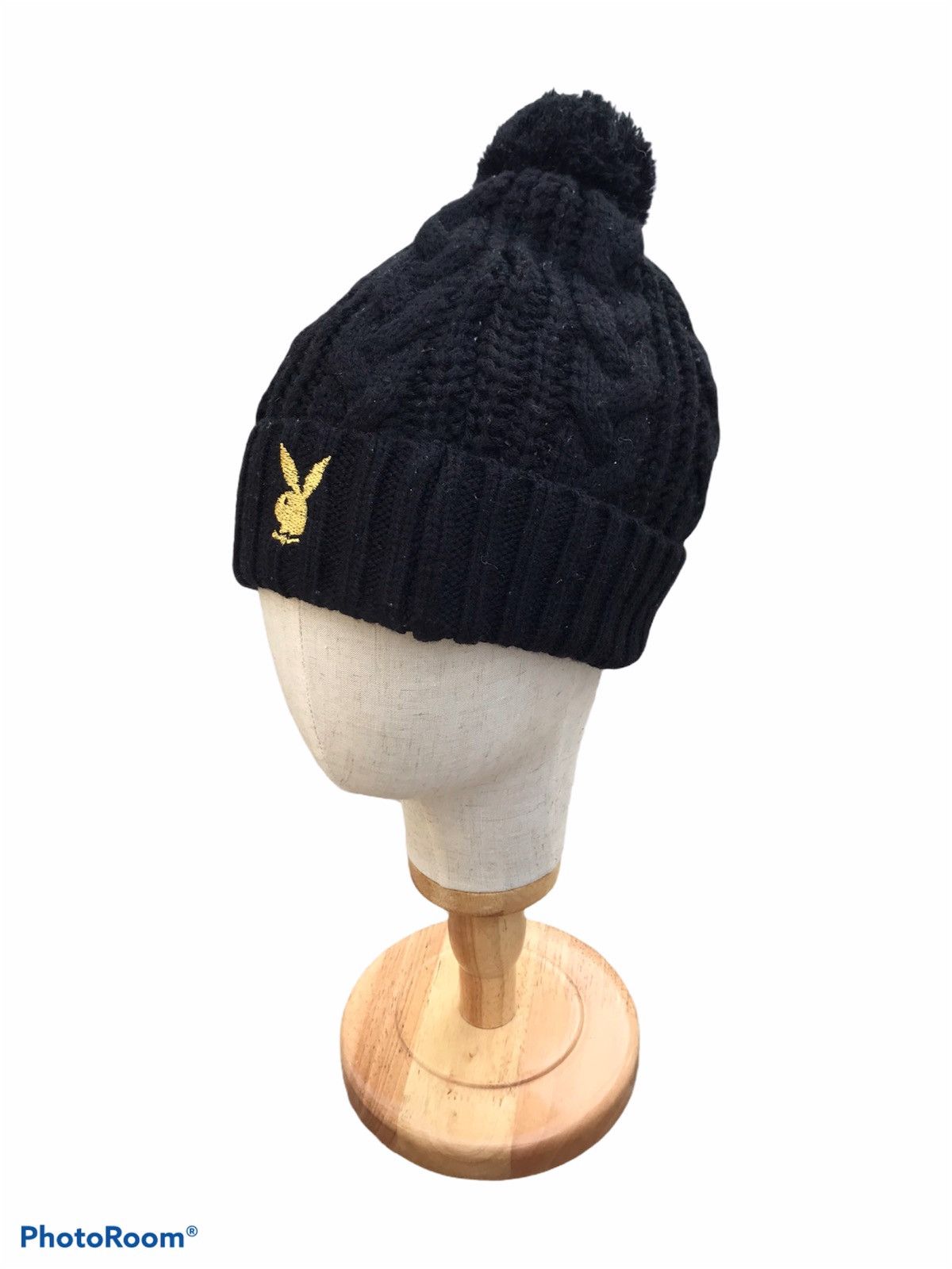 Playboy playboy bunny gold embroidery logo streetwear beanie hat Size ONE SIZE - 1 Thumbnail