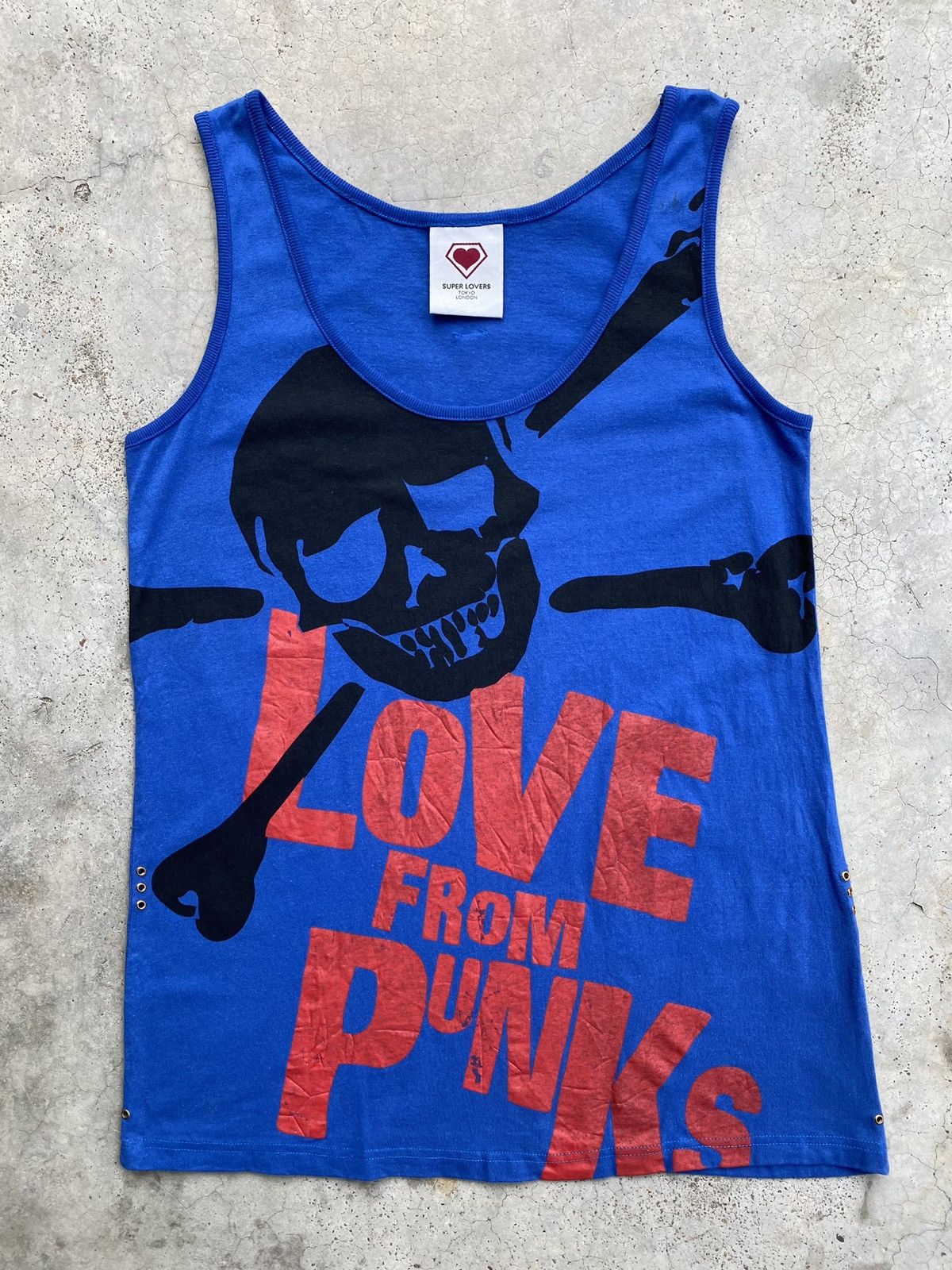 Seditionaries 💥RARE💥Vintage 90s SUPER LOVERS “Love From PUNKS” Tanktop Size US M / EU 48-50 / 2 - 2 Thumbnail