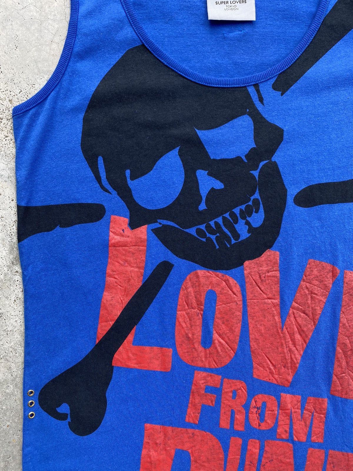 Seditionaries 💥RARE💥Vintage 90s SUPER LOVERS “Love From PUNKS” Tanktop Size US M / EU 48-50 / 2 - 7 Thumbnail
