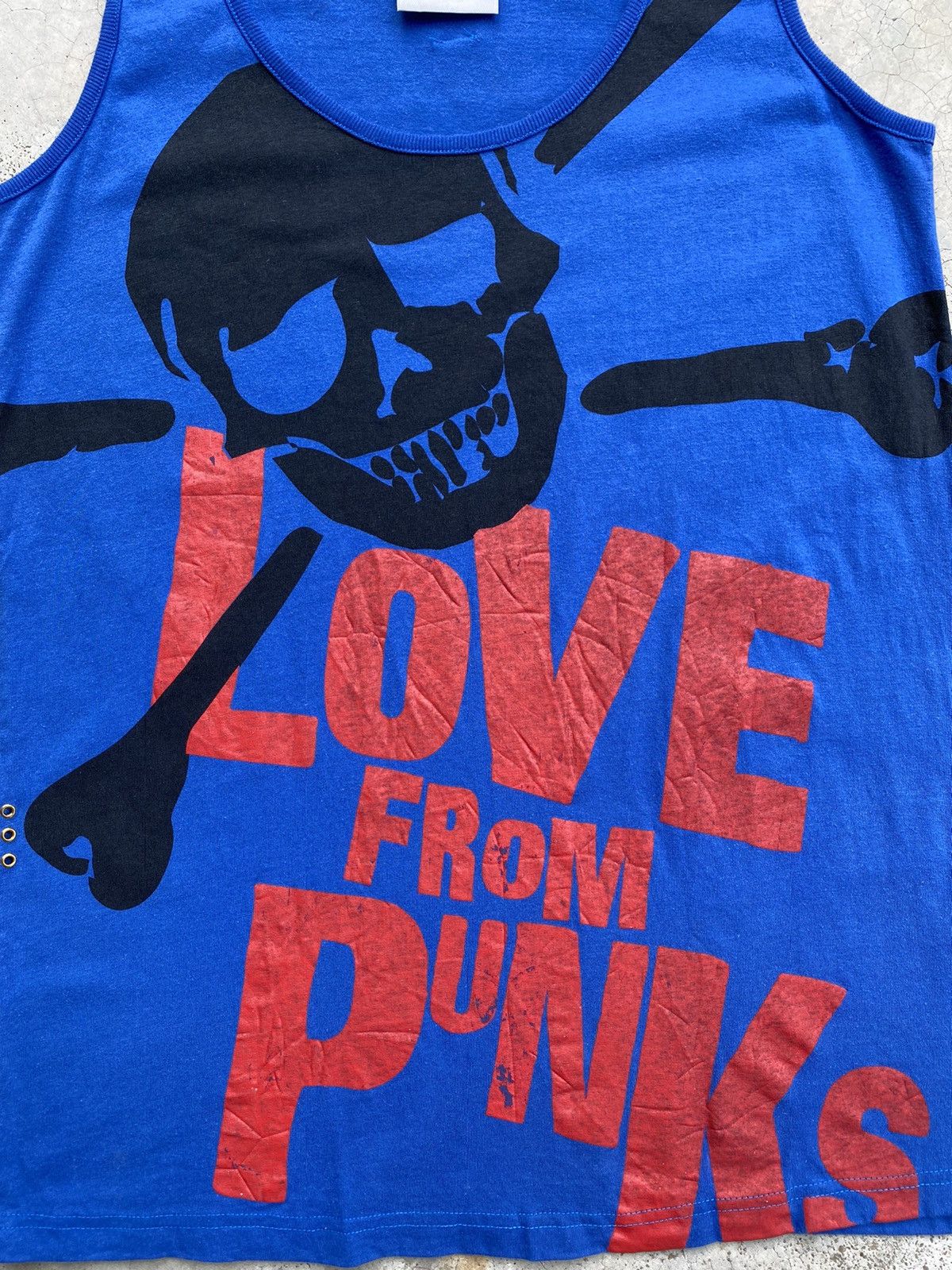 Seditionaries 💥RARE💥Vintage 90s SUPER LOVERS “Love From PUNKS” Tanktop Size US M / EU 48-50 / 2 - 6 Thumbnail