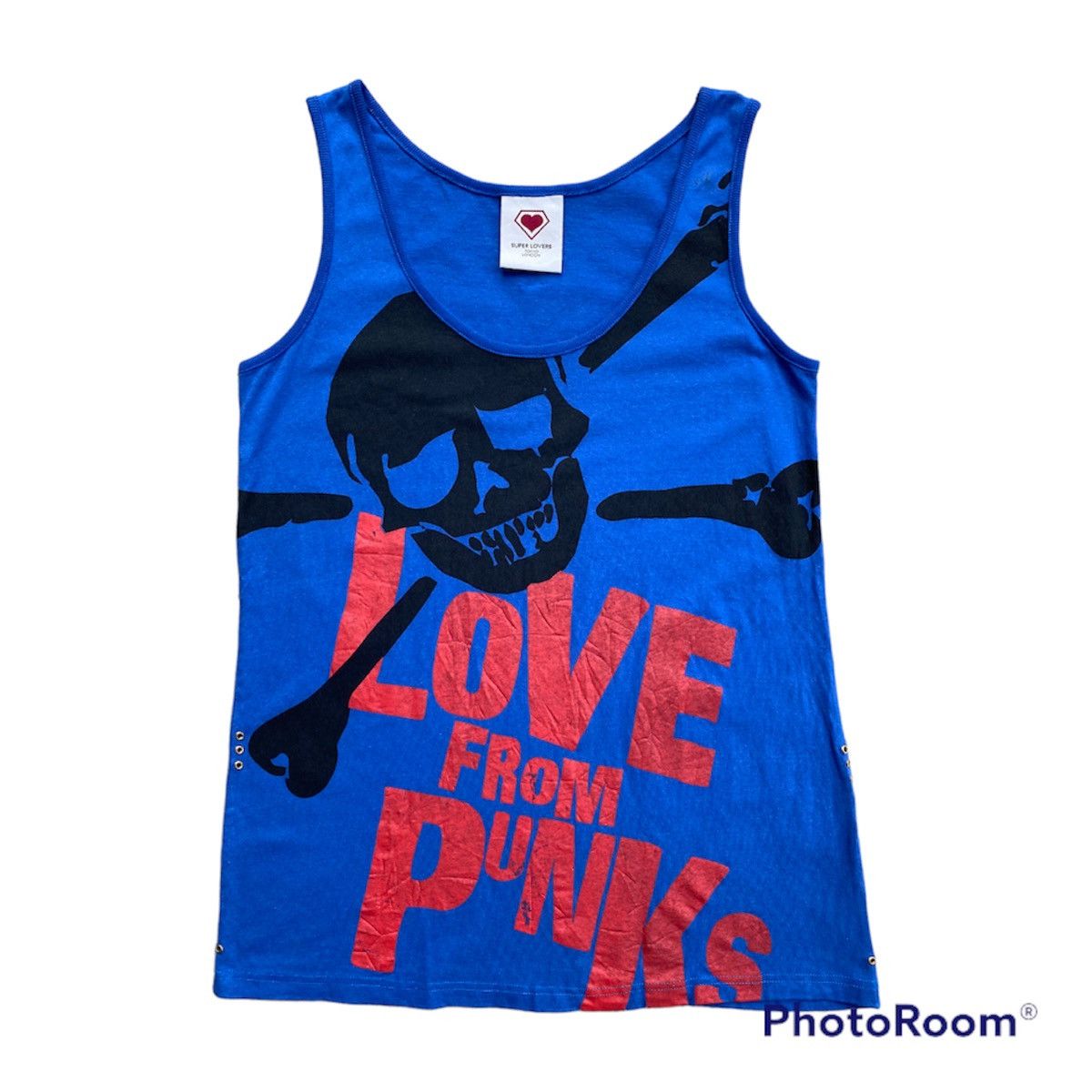 Seditionaries 💥RARE💥Vintage 90s SUPER LOVERS “Love From PUNKS” Tanktop Size US M / EU 48-50 / 2 - 1 Thumbnail