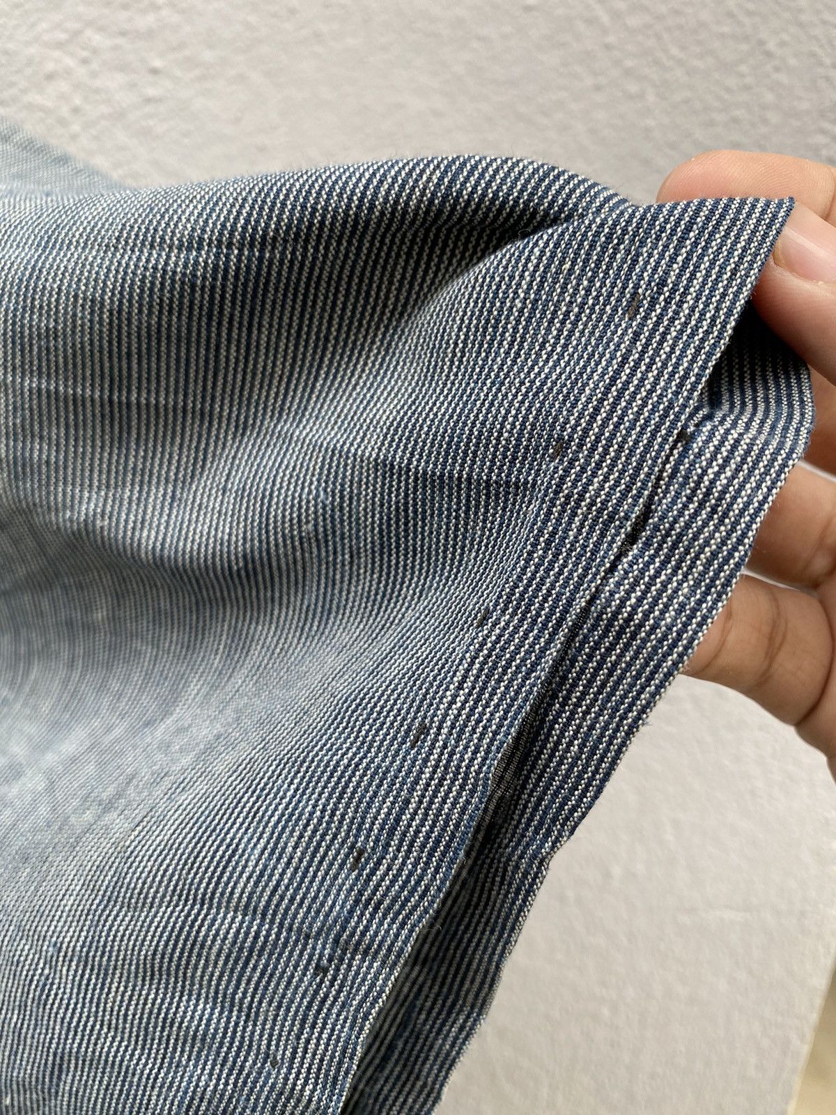 Japanese Brand × Vintage RARE💥Indigo Selvedge Kimono Handmade with Sashiko Stitching Size US L / EU 52-54 / 3 - 7 Thumbnail