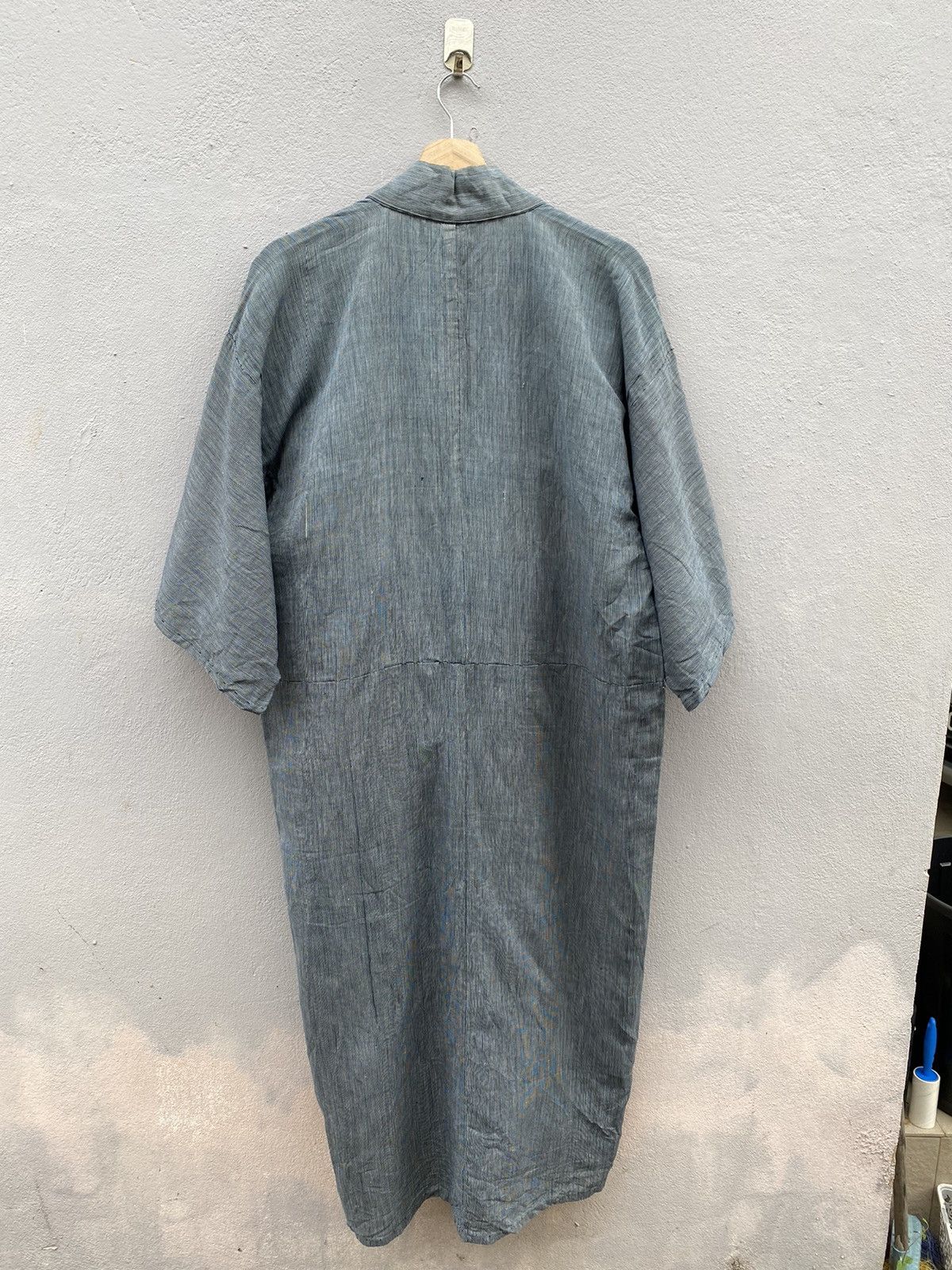 Japanese Brand × Vintage RARE💥Indigo Selvedge Kimono Handmade with Sashiko Stitching Size US L / EU 52-54 / 3 - 22 Thumbnail