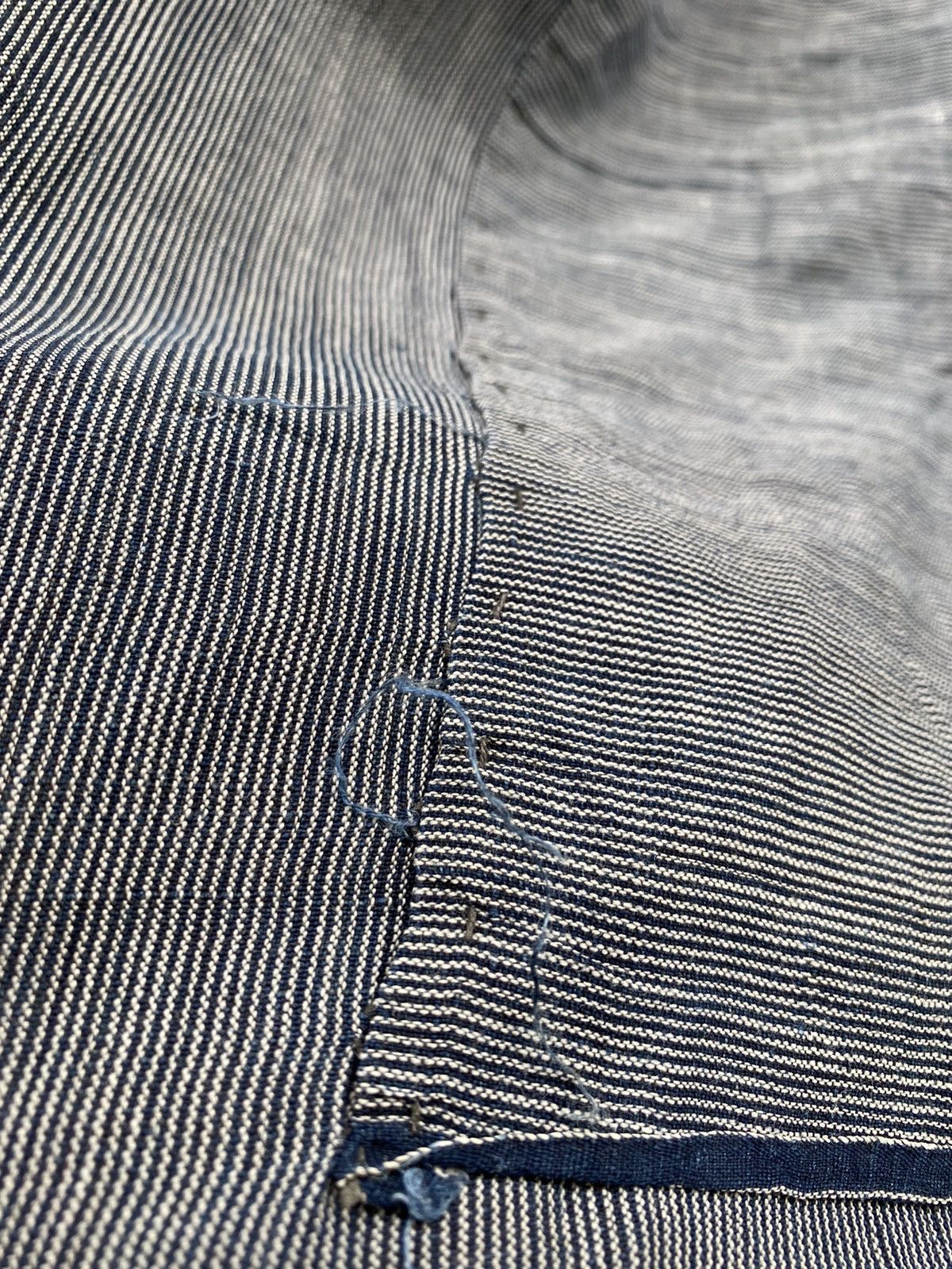 Japanese Brand × Vintage RARE💥Indigo Selvedge Kimono Handmade with Sashiko Stitching Size US L / EU 52-54 / 3 - 19 Thumbnail
