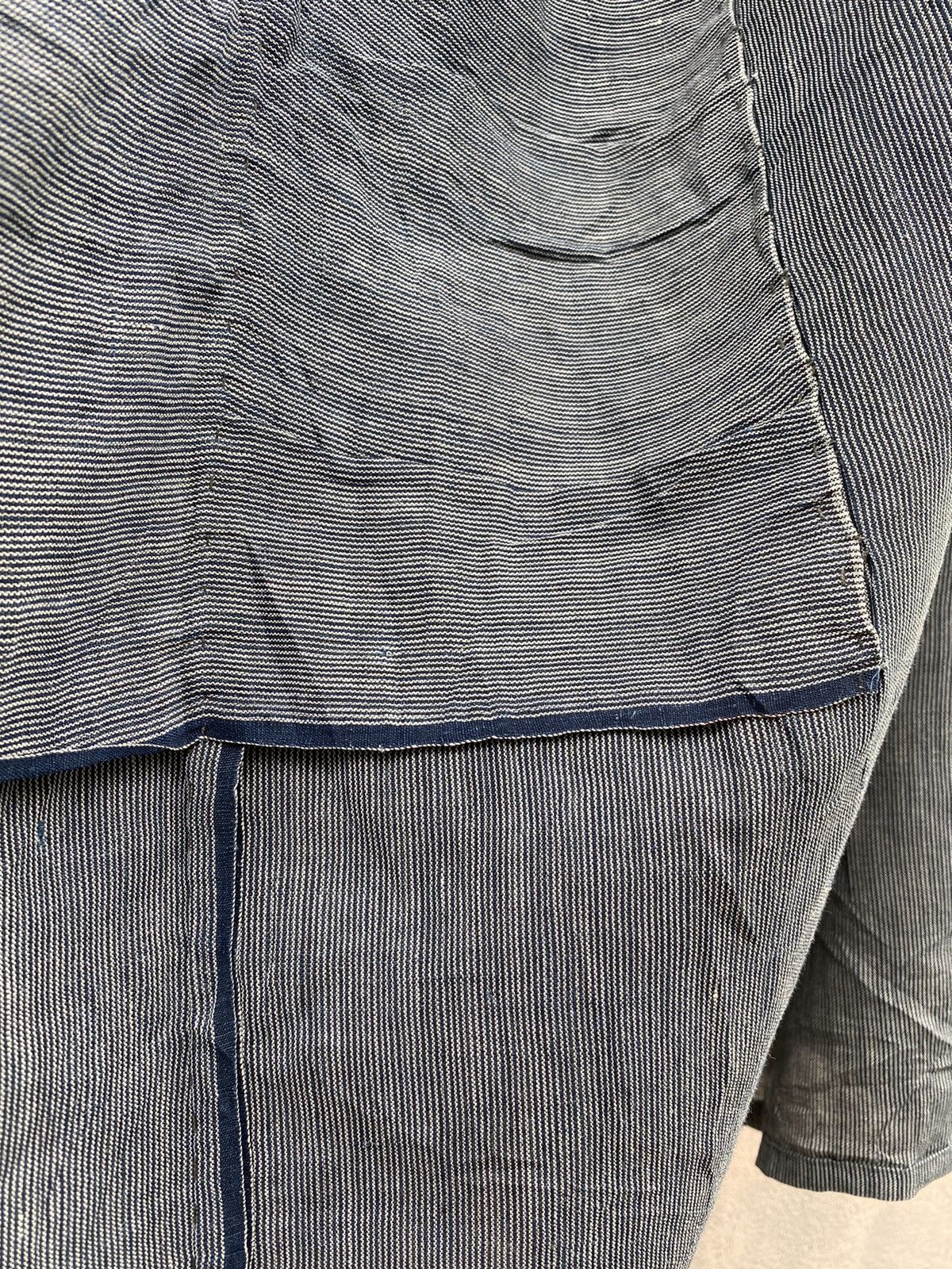 Japanese Brand × Vintage RARE💥Indigo Selvedge Kimono Handmade with Sashiko Stitching Size US L / EU 52-54 / 3 - 23 Thumbnail