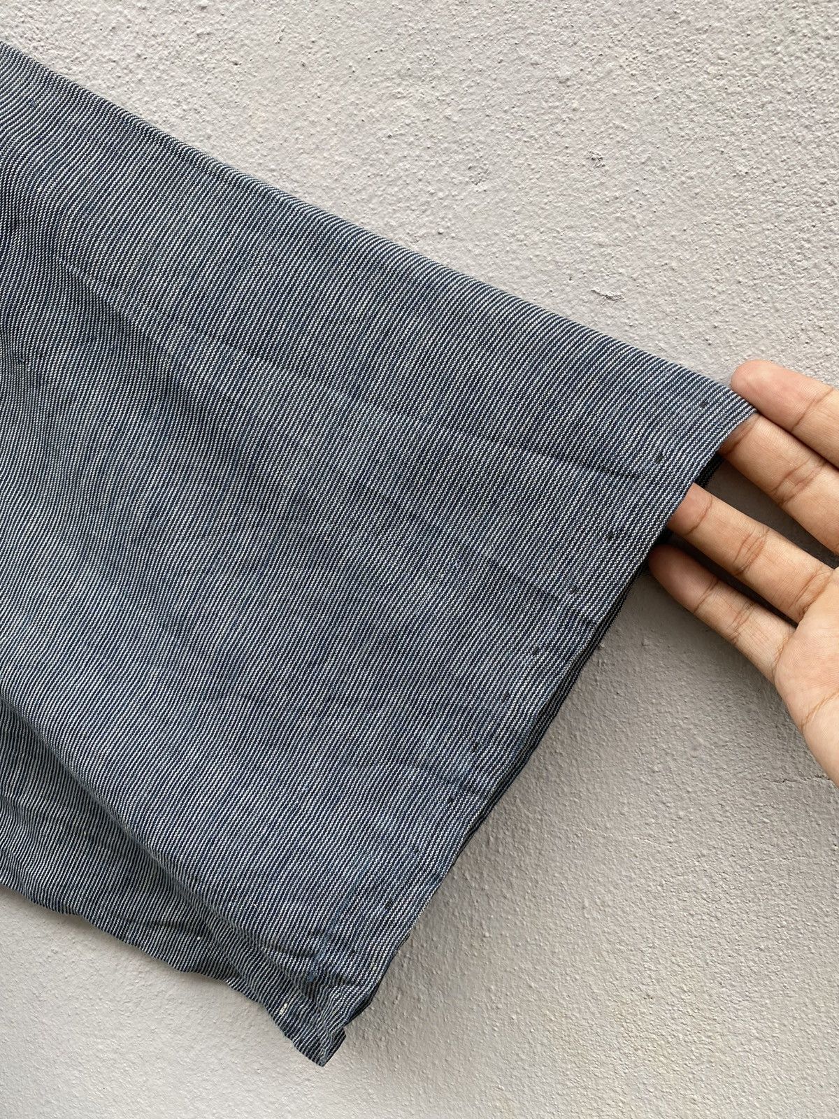 Japanese Brand × Vintage RARE💥Indigo Selvedge Kimono Handmade with Sashiko Stitching Size US L / EU 52-54 / 3 - 5 Thumbnail