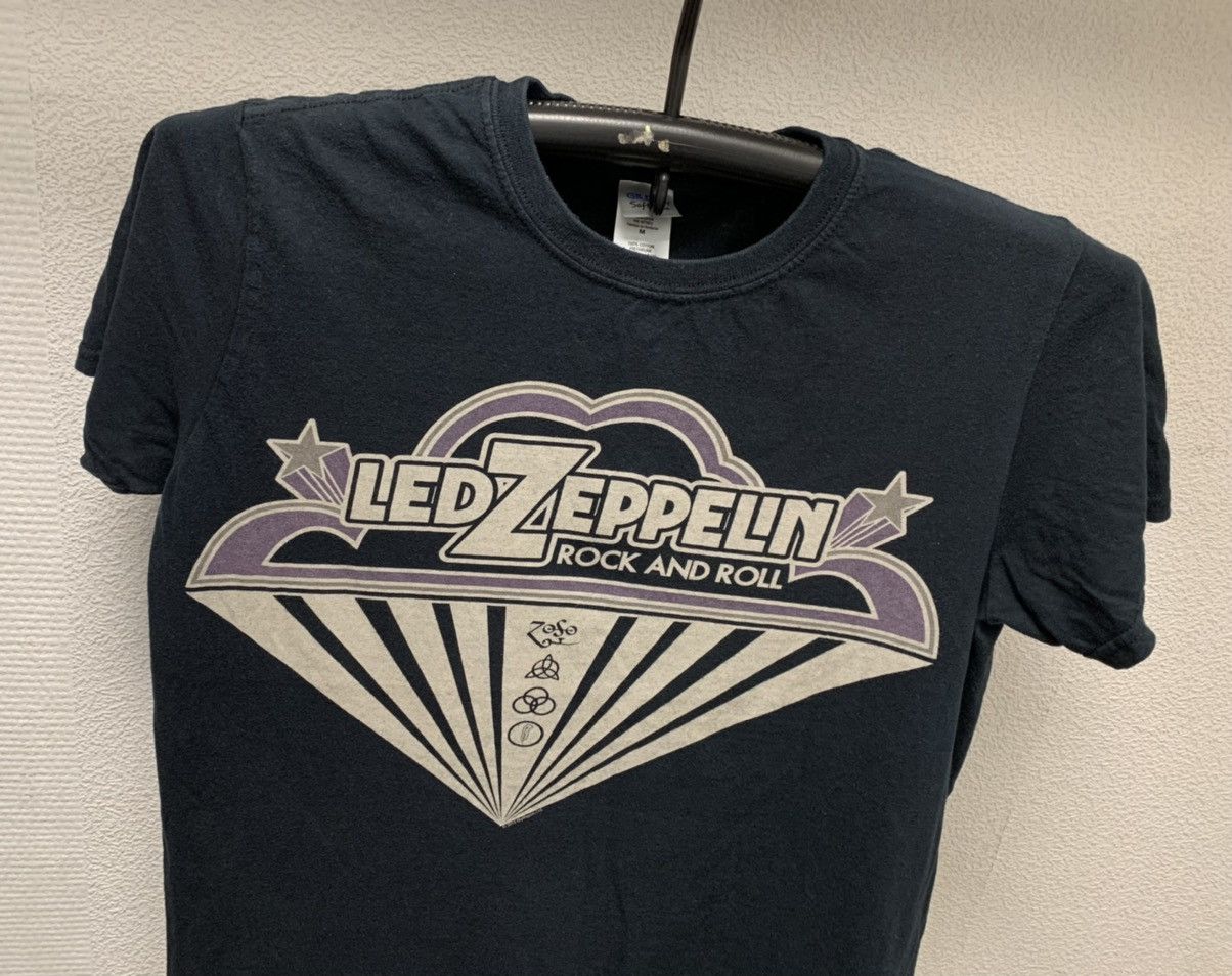 Band Tees Led zeppelin rock and roll black vintage t-shirt M sz Size US M / EU 48-50 / 2 - 2 Thumbnail