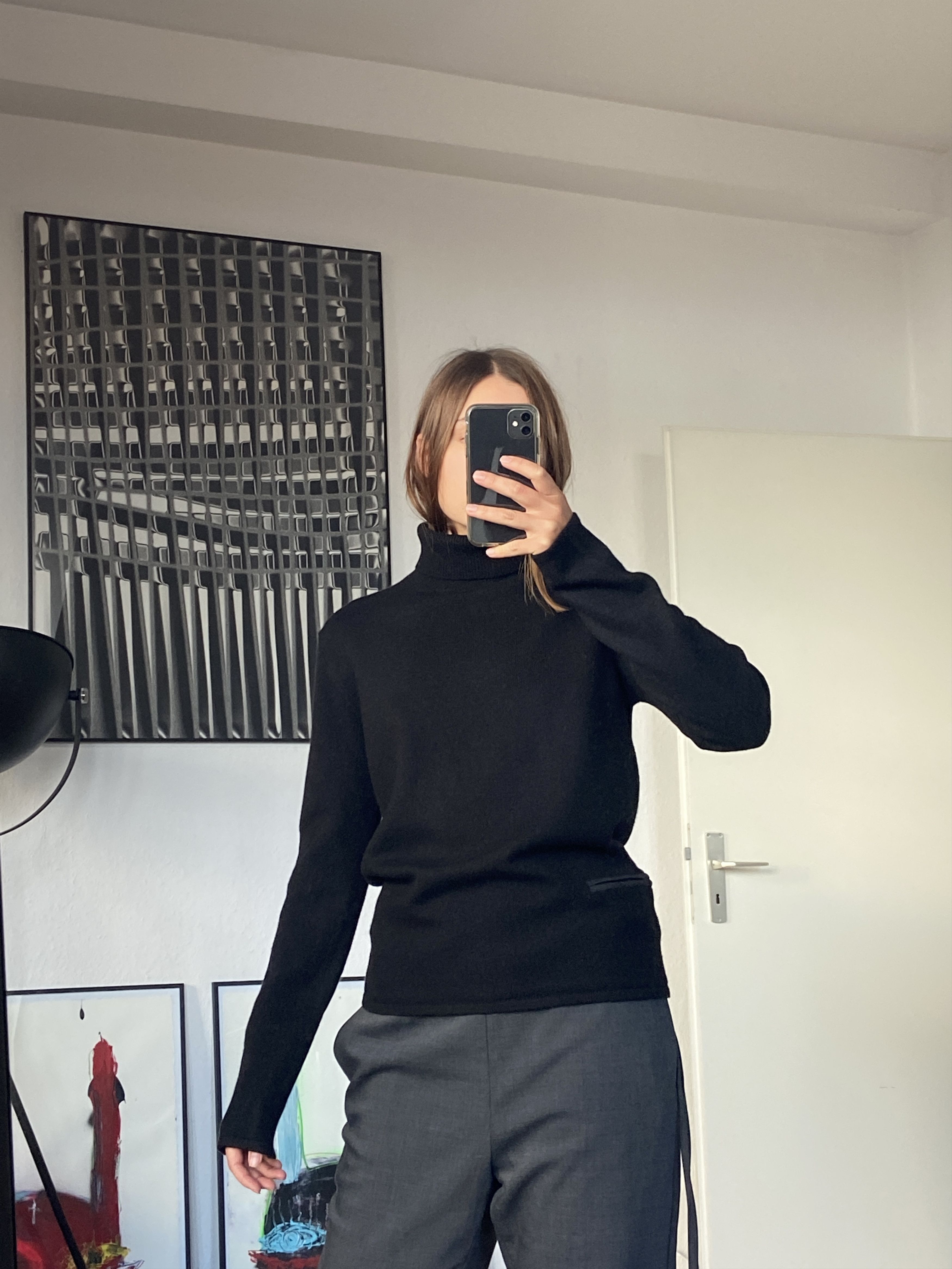 archive PRADA gray Slacks mohair wool