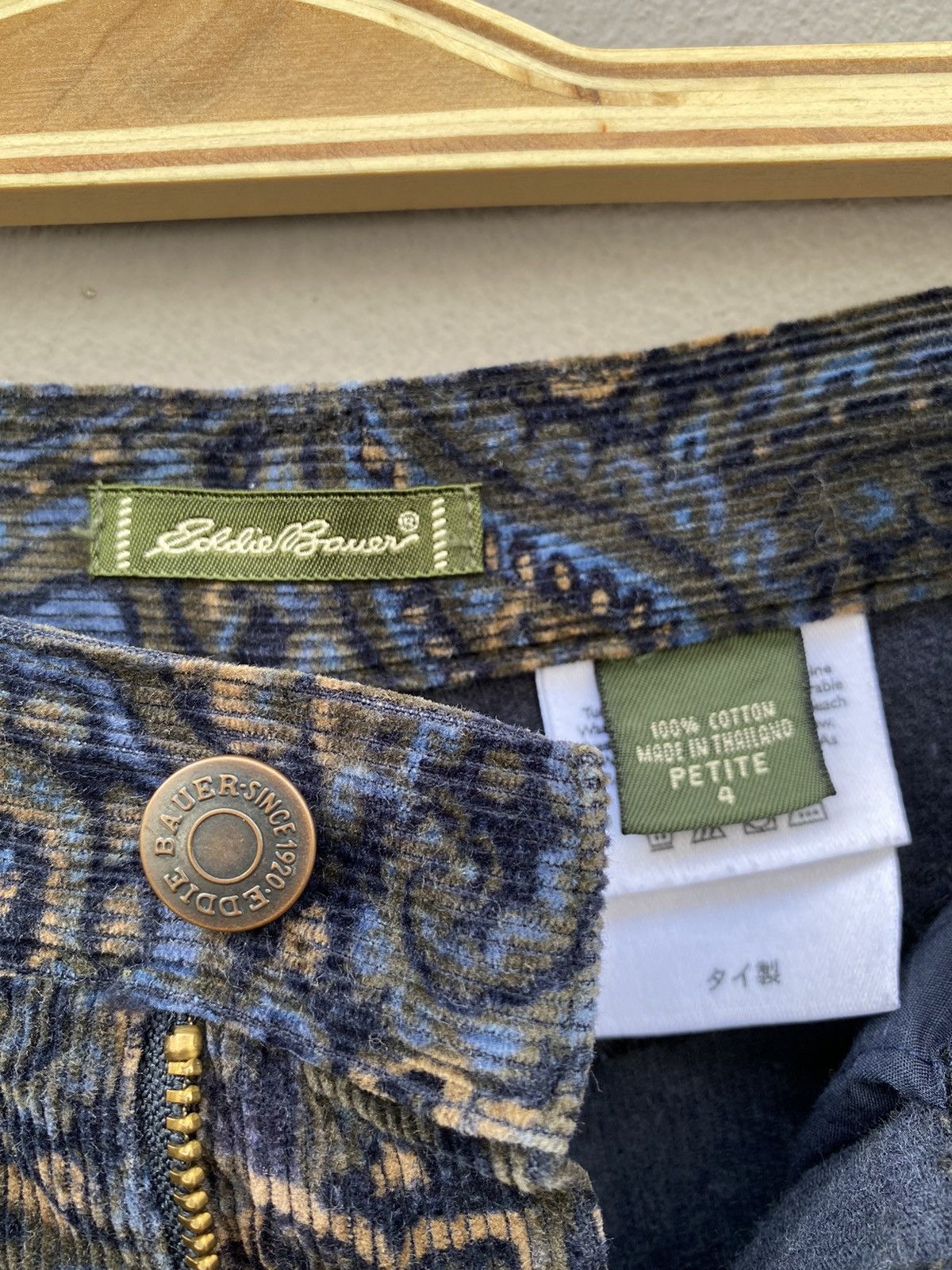 Eddie Bauer × Vintage 💥RARE💥 Vintage Retro EDDIE BAUER “Paisley Design” Corduroy Size 27" / US 4 / IT 40 - 6 Thumbnail