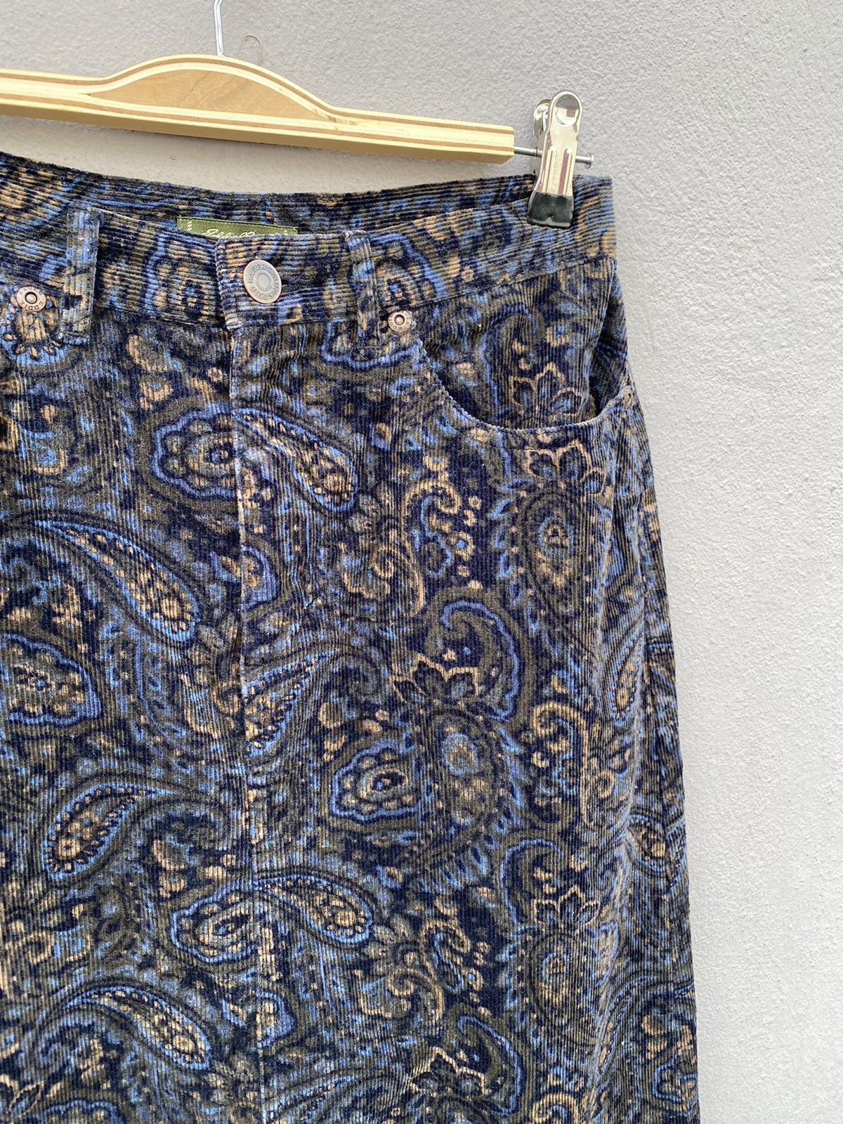 Eddie Bauer × Vintage 💥RARE💥 Vintage Retro EDDIE BAUER “Paisley Design” Corduroy Size 27" / US 4 / IT 40 - 3 Thumbnail