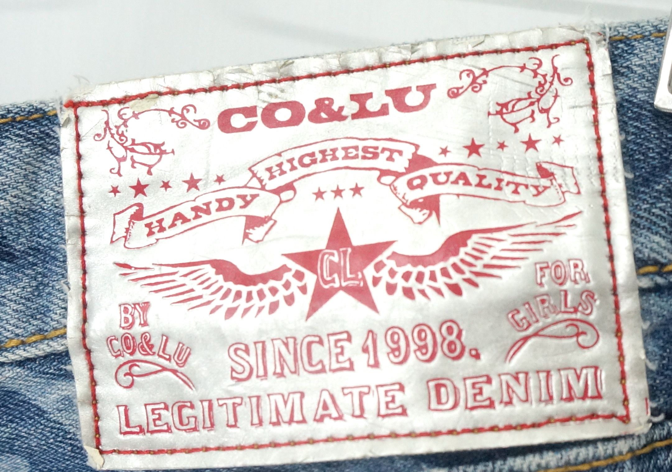 Japanese Brand CO & LU Japan All OverPrint Smiley Denim Japan Pop Art DHL Size US 33 - 17 Thumbnail
