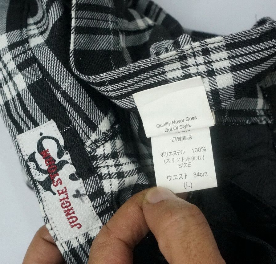 Japanese Brand JUNGLE STORM Double Waist Tartan Lightweight Pants Size US 33 - 10 Thumbnail