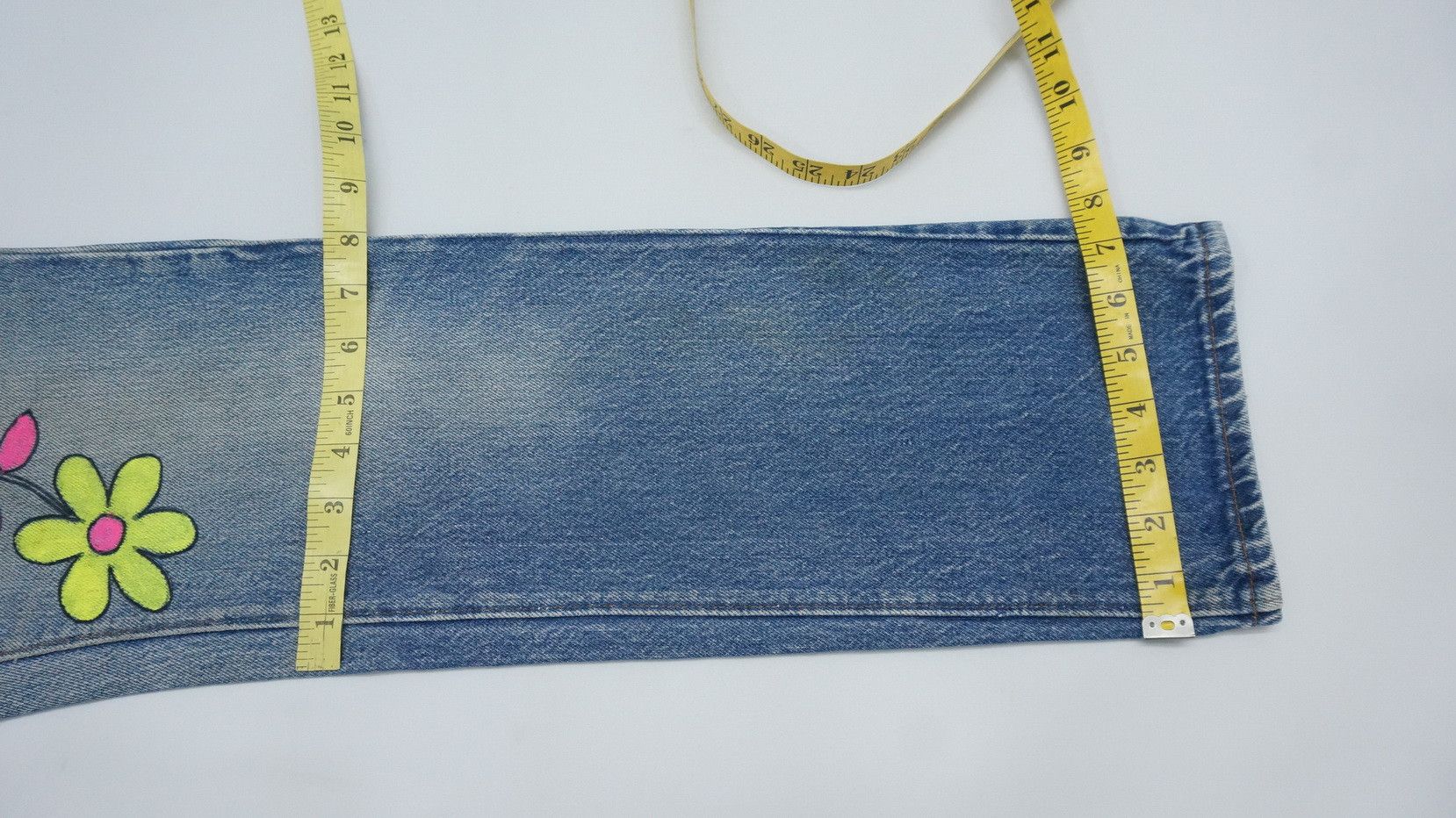 Levi's Vintage Clothing Vintage 80s Levi's 26501 Aging Smiley Paint Blue Jeans LG1 Size US 26 / EU 42 - 16 Thumbnail
