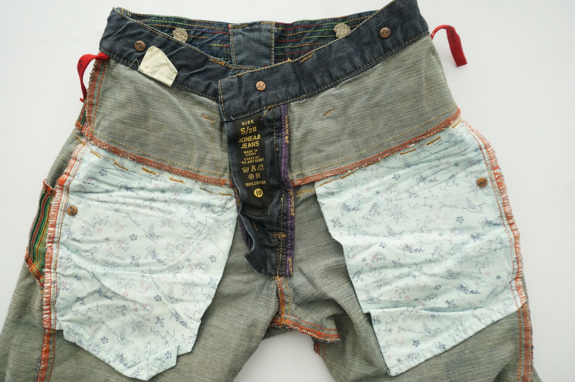 Japanese Brand Rare! Japan JONEAA Double Waist Painter Skinny Jeans Size US 26 / EU 42 - 16 Thumbnail
