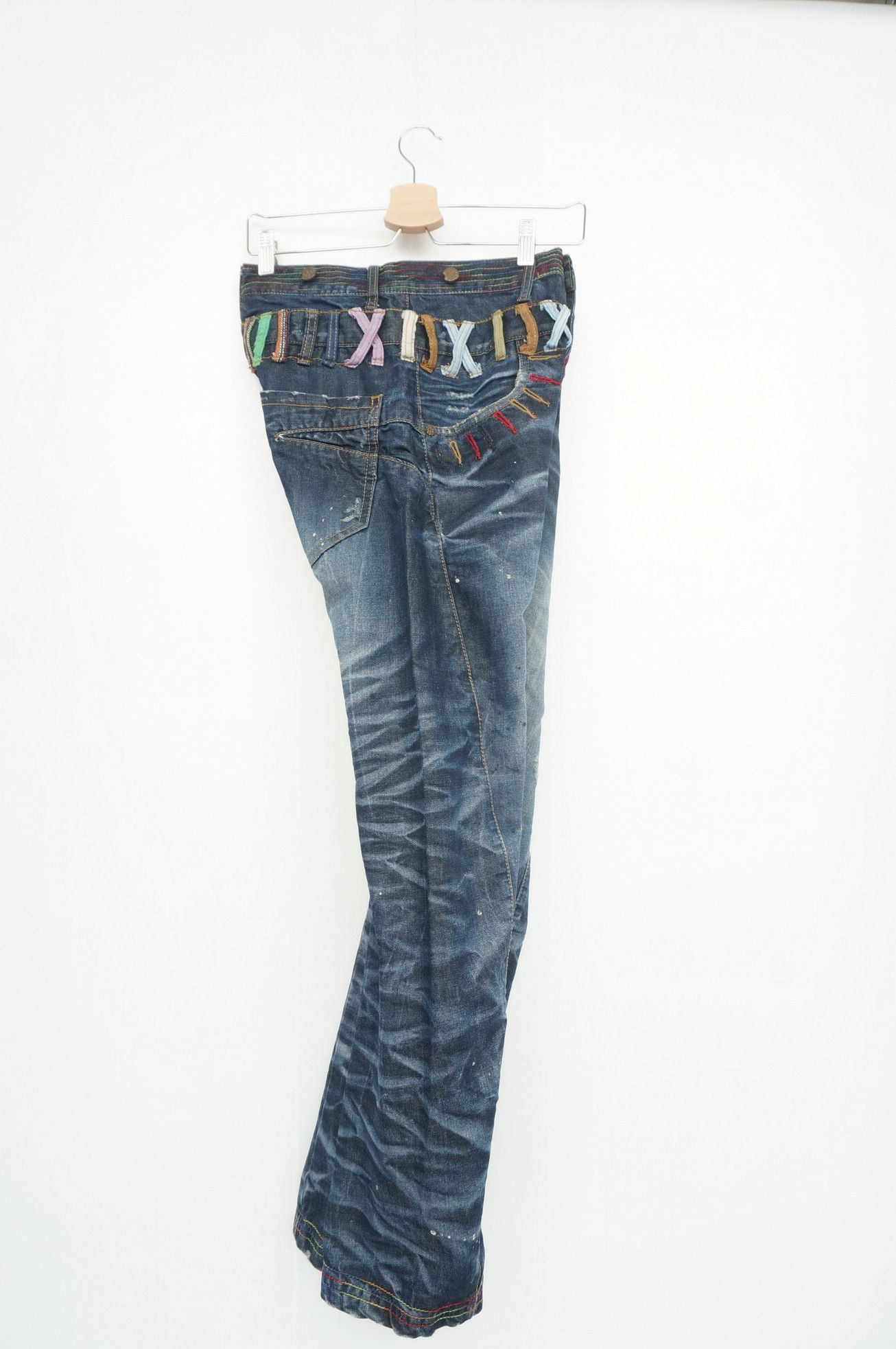 Japanese Brand Rare! Japan JONEAA Double Waist Painter Skinny Jeans Size US 26 / EU 42 - 5 Thumbnail