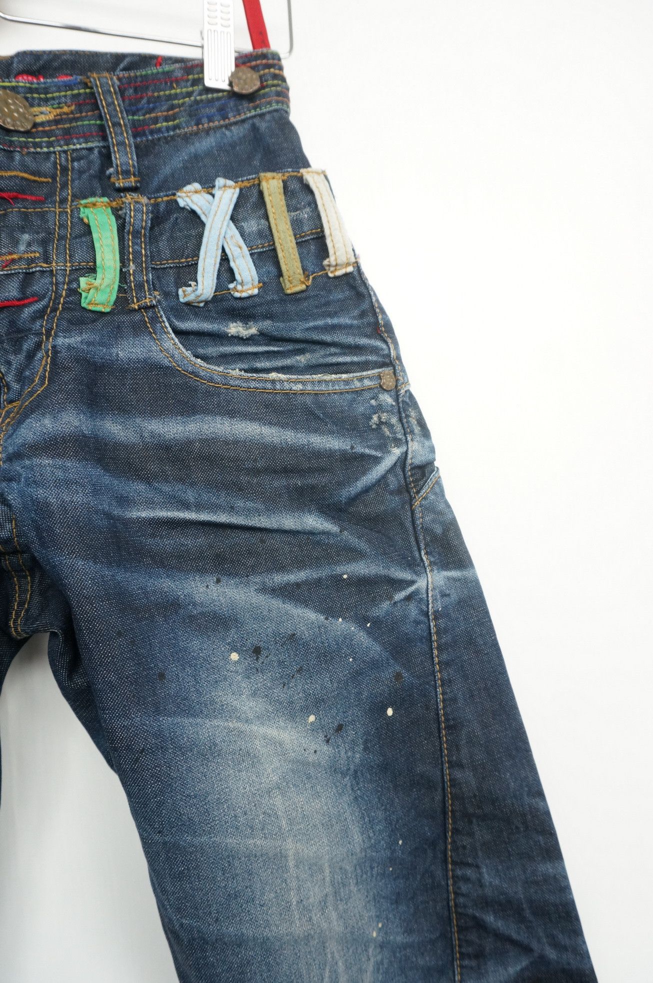 Japanese Brand Rare! Japan JONEAA Double Waist Painter Skinny Jeans Size US 26 / EU 42 - 6 Thumbnail