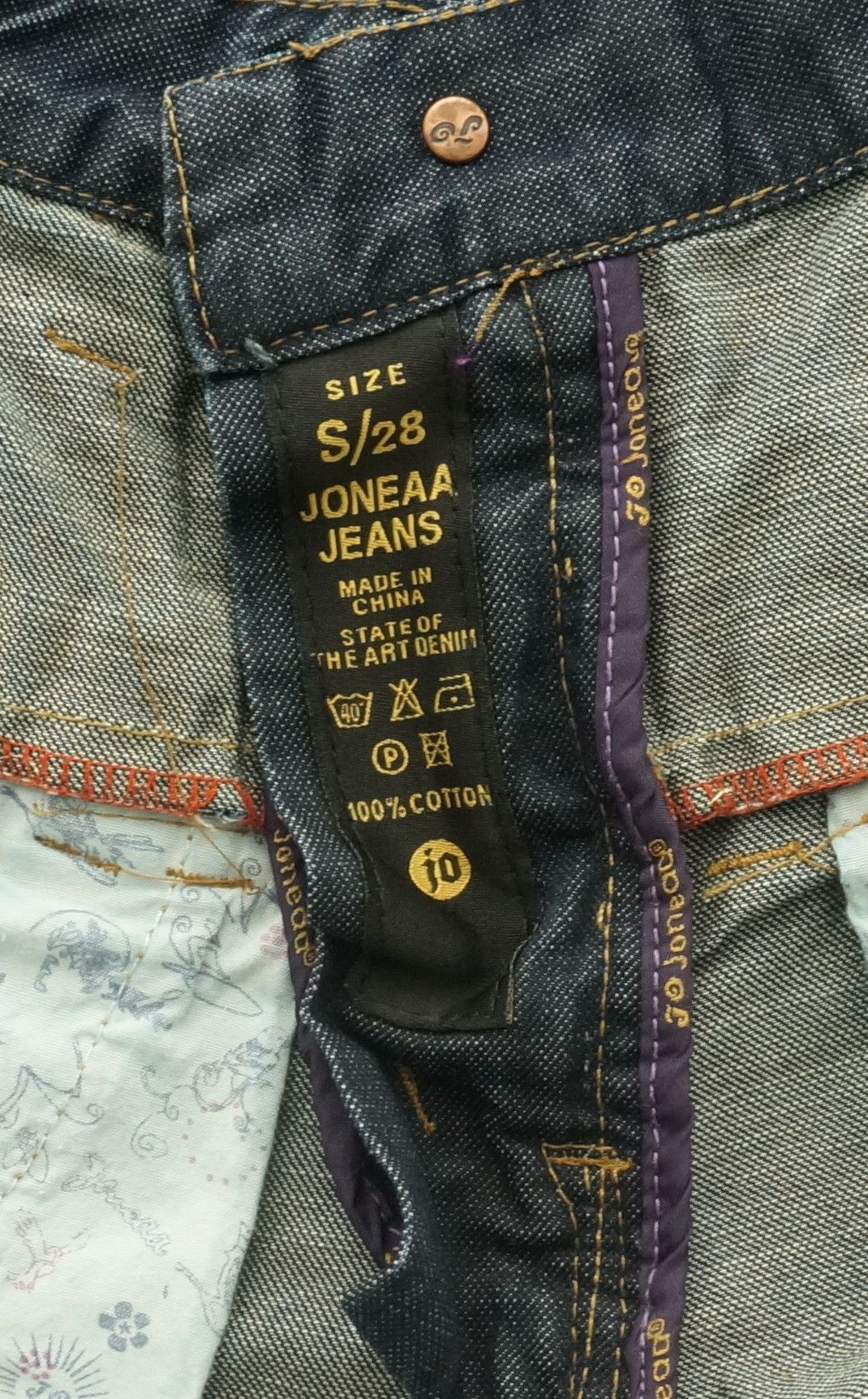 Japanese Brand Rare! Japan JONEAA Double Waist Painter Skinny Jeans Size US 26 / EU 42 - 18 Thumbnail