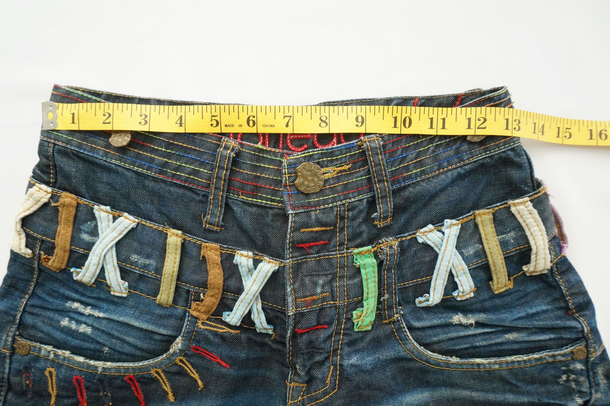Japanese Brand Rare! Japan JONEAA Double Waist Painter Skinny Jeans Size US 26 / EU 42 - 11 Thumbnail