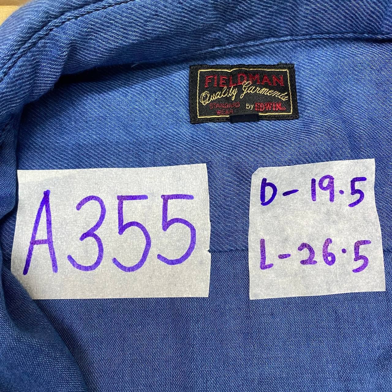 Edwin × Japanese Brand A355 EDWIN X FIELDMAN JAPAN DENIM SHIRT Size US M / EU 48-50 / 2 - 3 Thumbnail