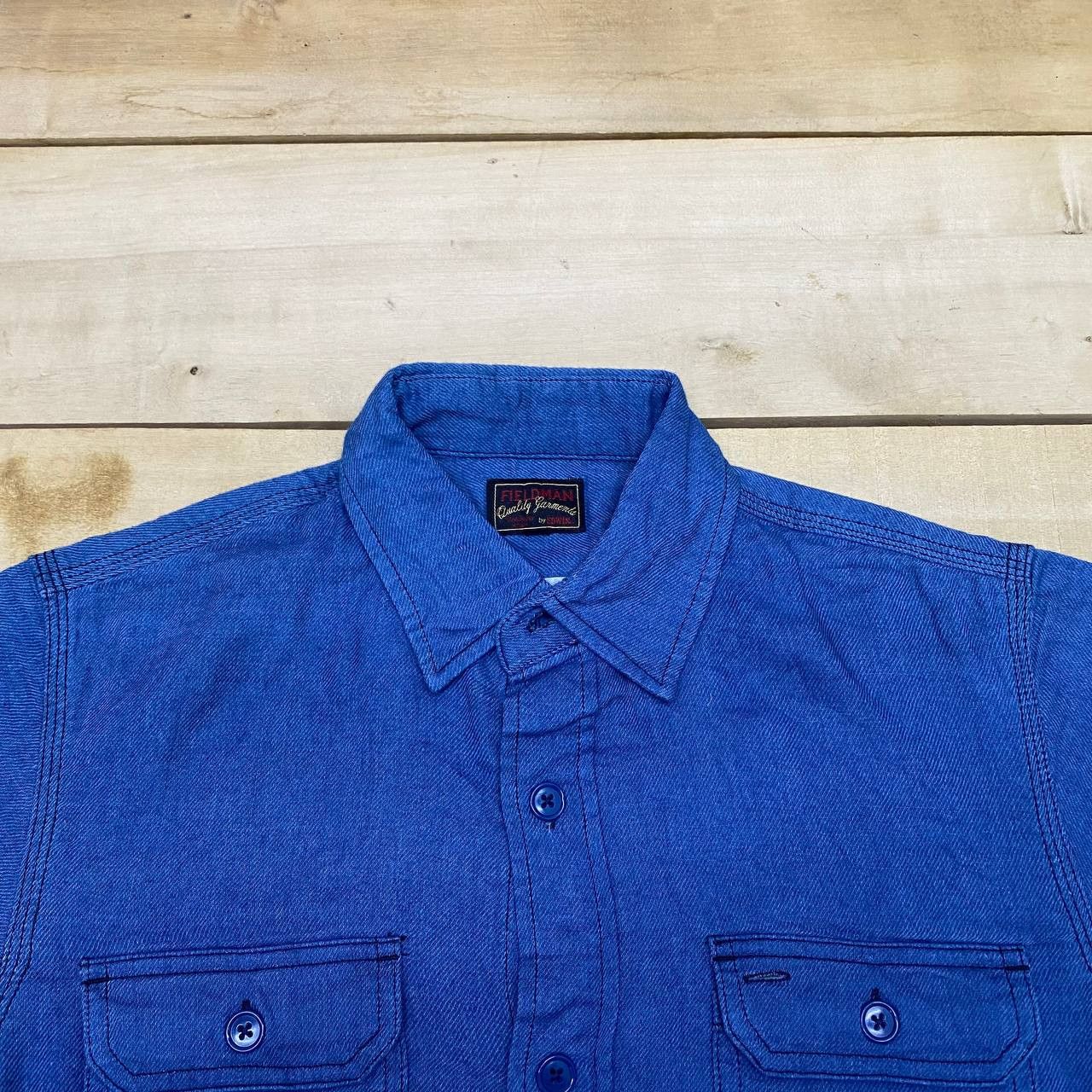 Edwin × Japanese Brand A355 EDWIN X FIELDMAN JAPAN DENIM SHIRT Size US M / EU 48-50 / 2 - 2 Thumbnail