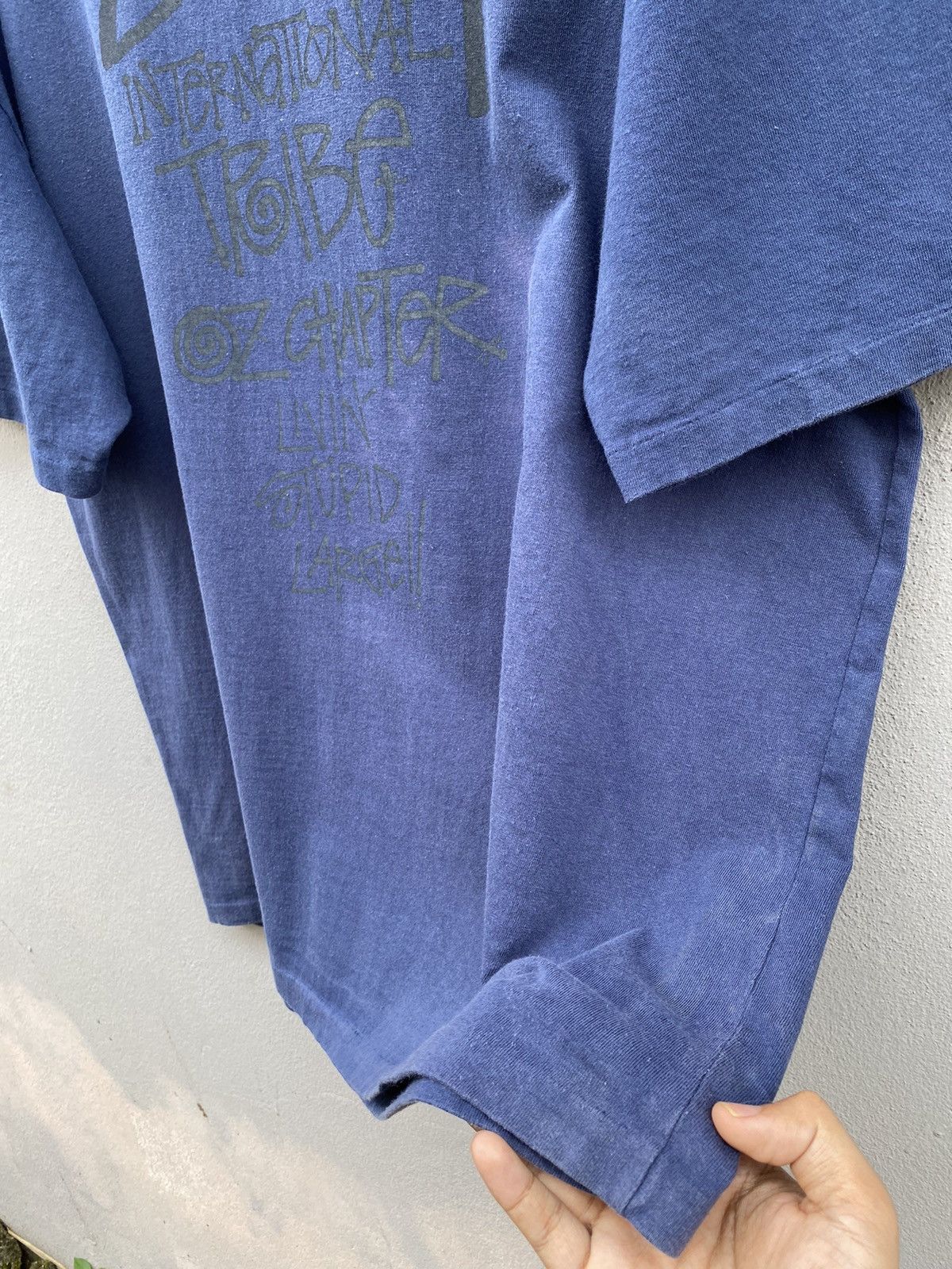 Stussy × Vintage ⚡️MEGA RARE⚡️1980s STUSSY International Tribe OZ Chapter Tee Size US XL / EU 56 / 4 - 10 Thumbnail
