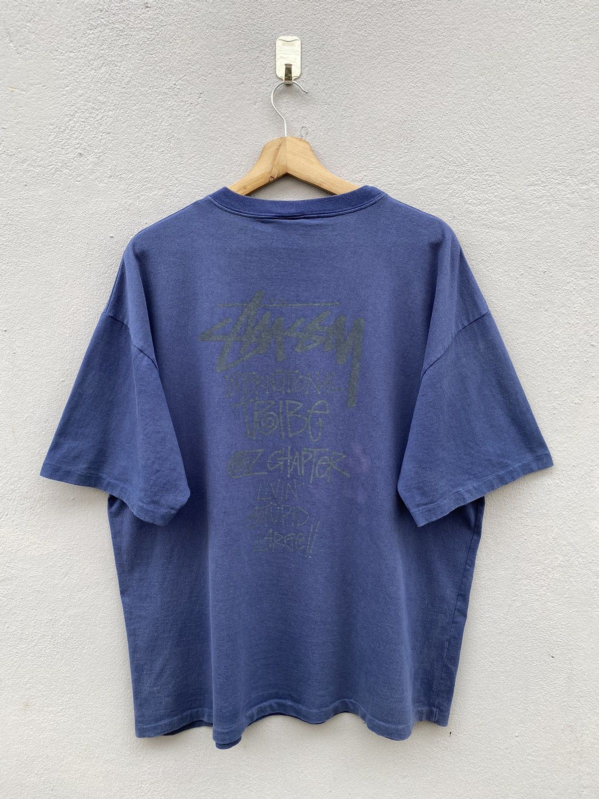Stussy × Vintage ⚡️MEGA RARE⚡️1980s STUSSY International Tribe OZ Chapter Tee Size US XL / EU 56 / 4 - 8 Thumbnail