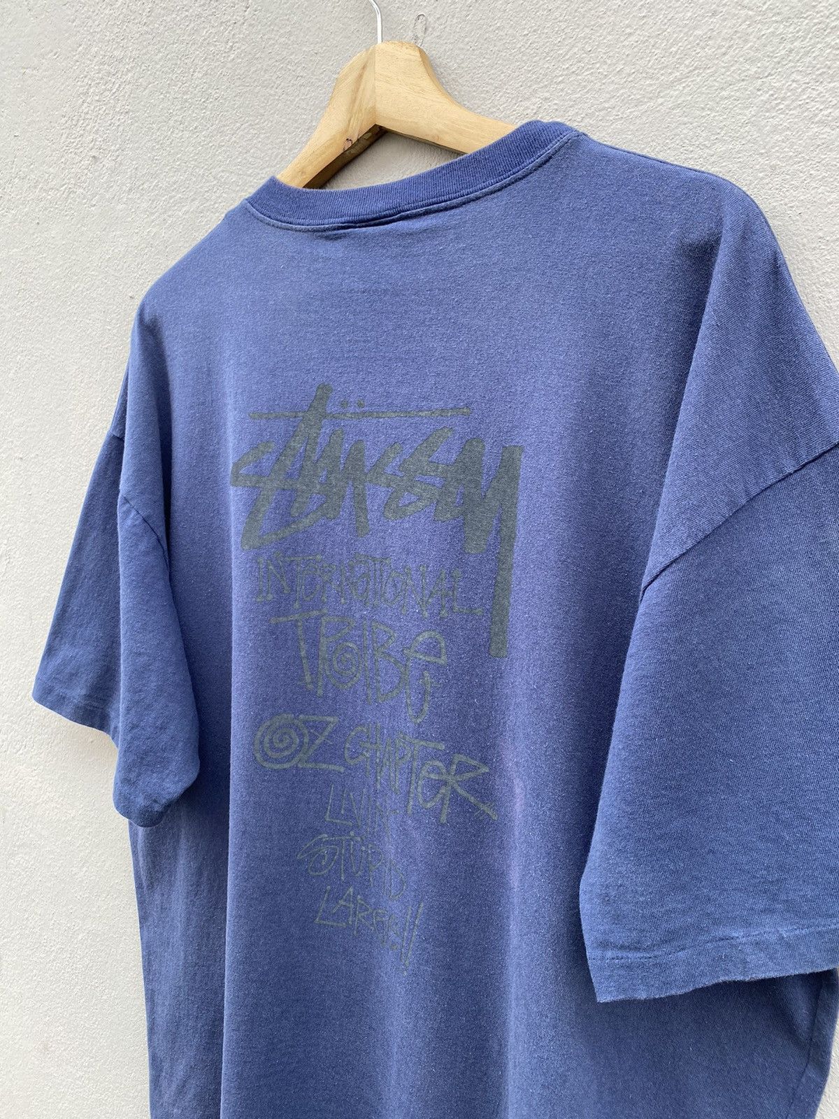 Stussy × Vintage ⚡️MEGA RARE⚡️1980s STUSSY International Tribe OZ Chapter Tee Size US XL / EU 56 / 4 - 9 Thumbnail