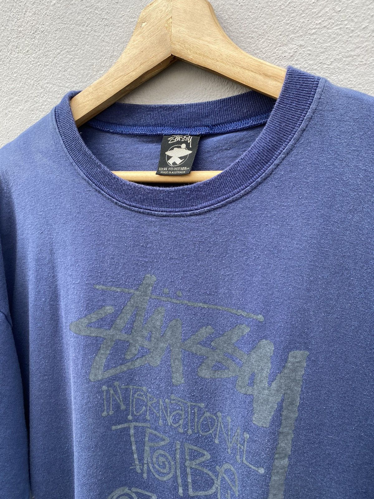Stussy × Vintage ⚡️MEGA RARE⚡️1980s STUSSY International Tribe OZ Chapter Tee Size US XL / EU 56 / 4 - 2 Thumbnail