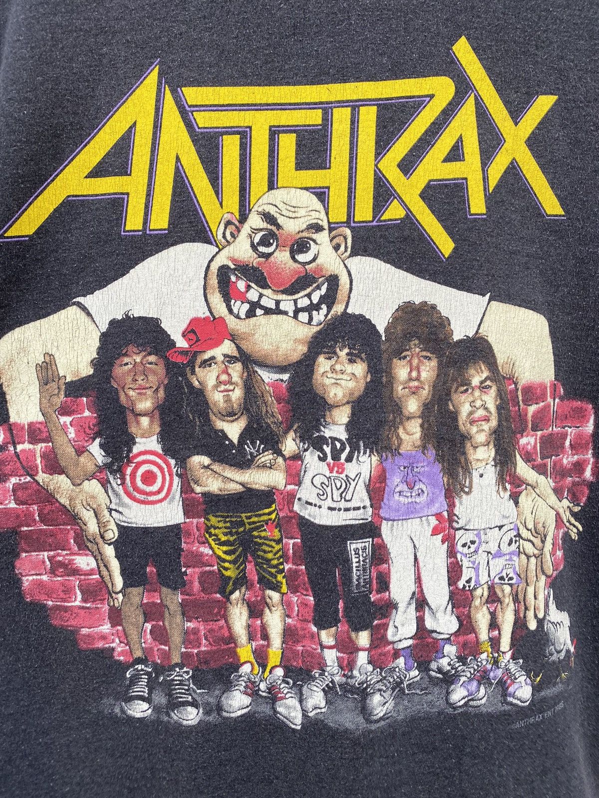 Band Tees Vintage Rare 80s Anthrax State Of Euphoria 1988 Tour Tee Size US L / EU 52-54 / 3 - 8 Thumbnail