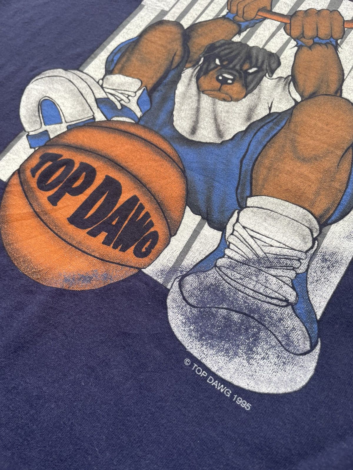 Top Dawg Entertainment × Vintage Vintage 1995 Top Dawg Tshirt Size US M / EU 48-50 / 2 - 11 Thumbnail