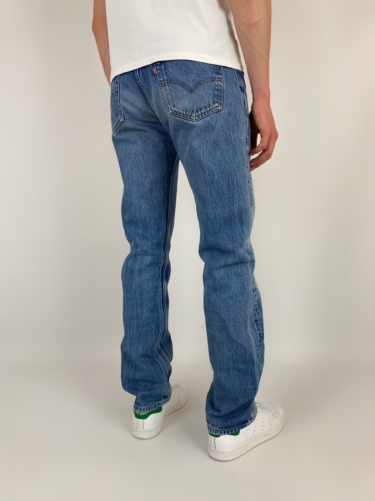 Levi's 1990’s Vintage Levi’s 501 Washed Denim Jeans Size US 34 / EU 50 - 2 Thumbnail