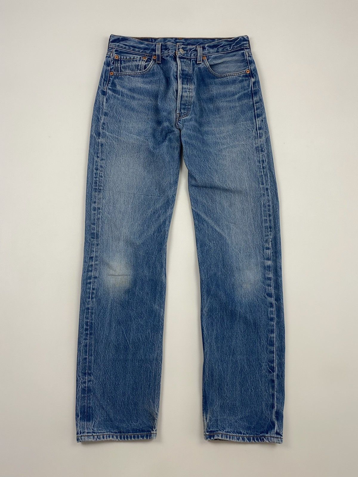 Levi's 1990’s Vintage Levi’s 501 Washed Denim Jeans Size US 34 / EU 50 - 3 Thumbnail