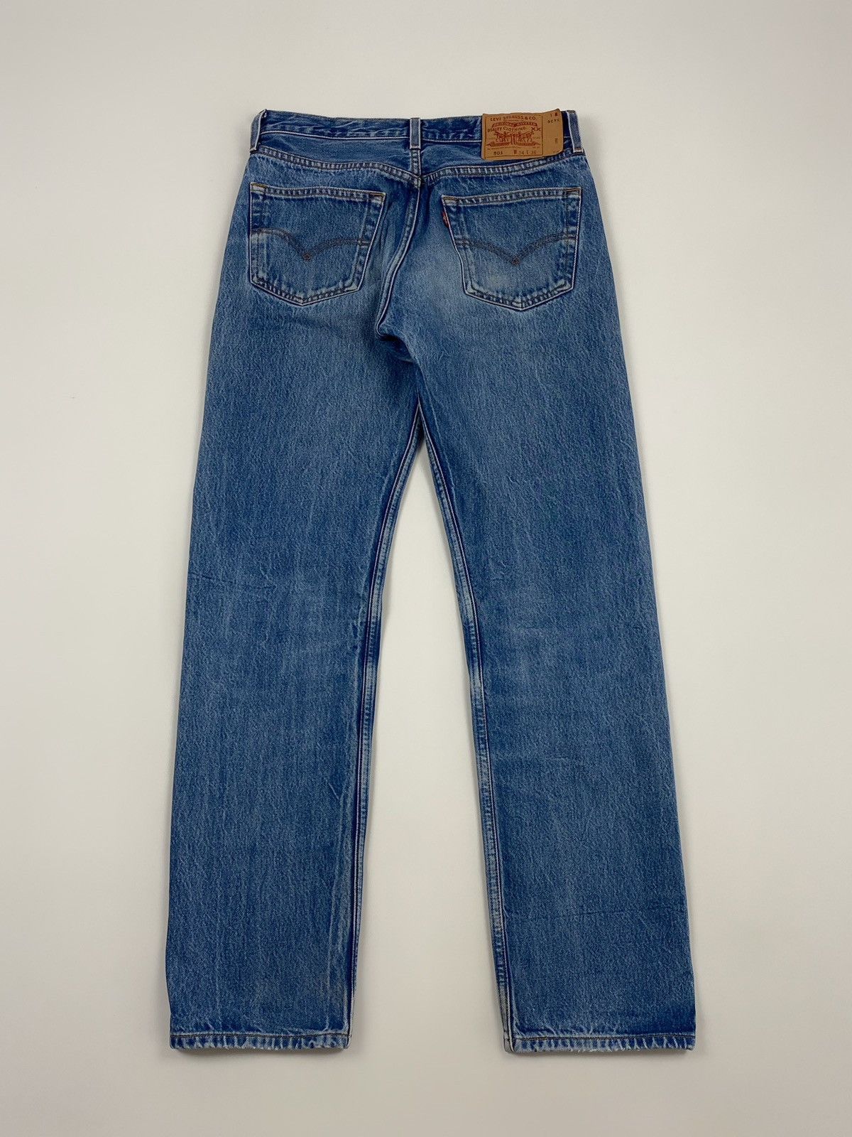 Levi's 1990’s Vintage Levi’s 501 Washed Denim Jeans Size US 34 / EU 50 - 9 Thumbnail