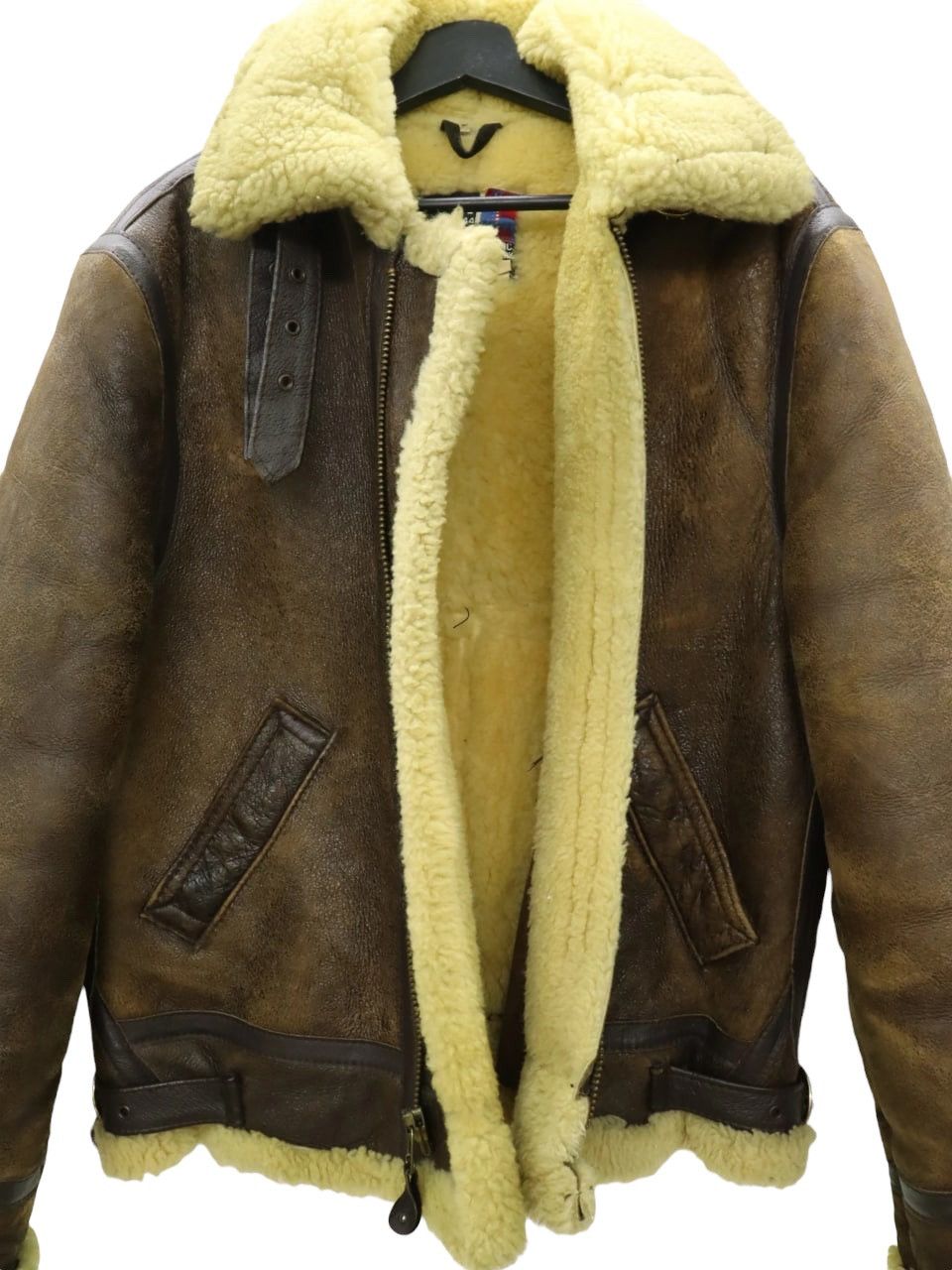 Schott SCHOTT TYPE B-3 SHEARLING LEATHER USAAF FLIGHT BOMBER JKT Size US M / EU 48-50 / 2 - 2 Thumbnail