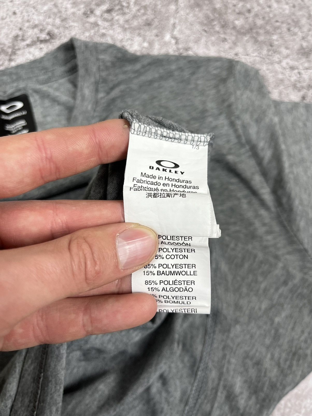 Oakley Oakley Big Classic Logo Grey T Shirt Size US XL / EU 56 / 4 - 6 Thumbnail