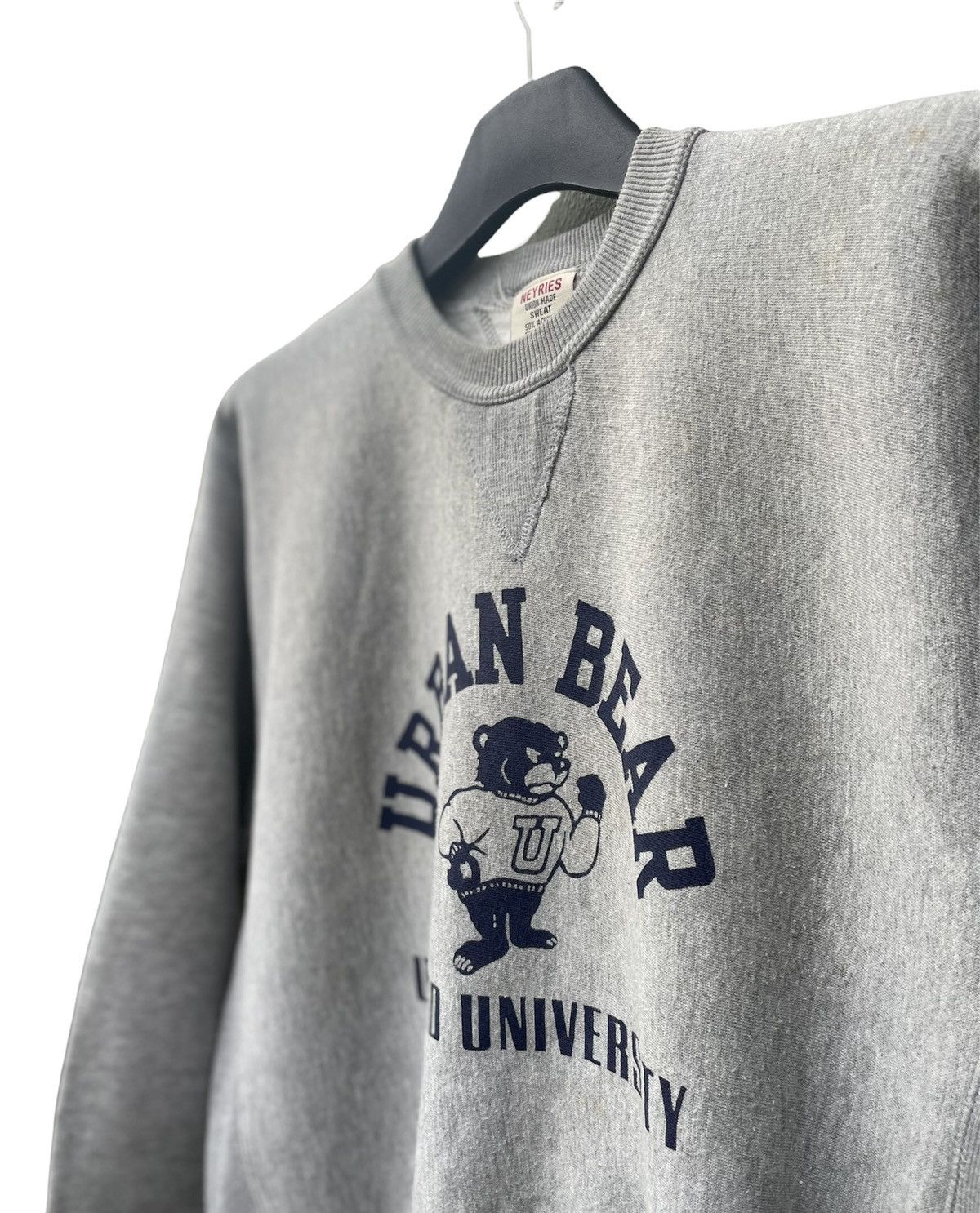 Japanese Brand Neyries Urban Bear United University Reverseweave Crewneck Size US M / EU 48-50 / 2 - 2 Thumbnail