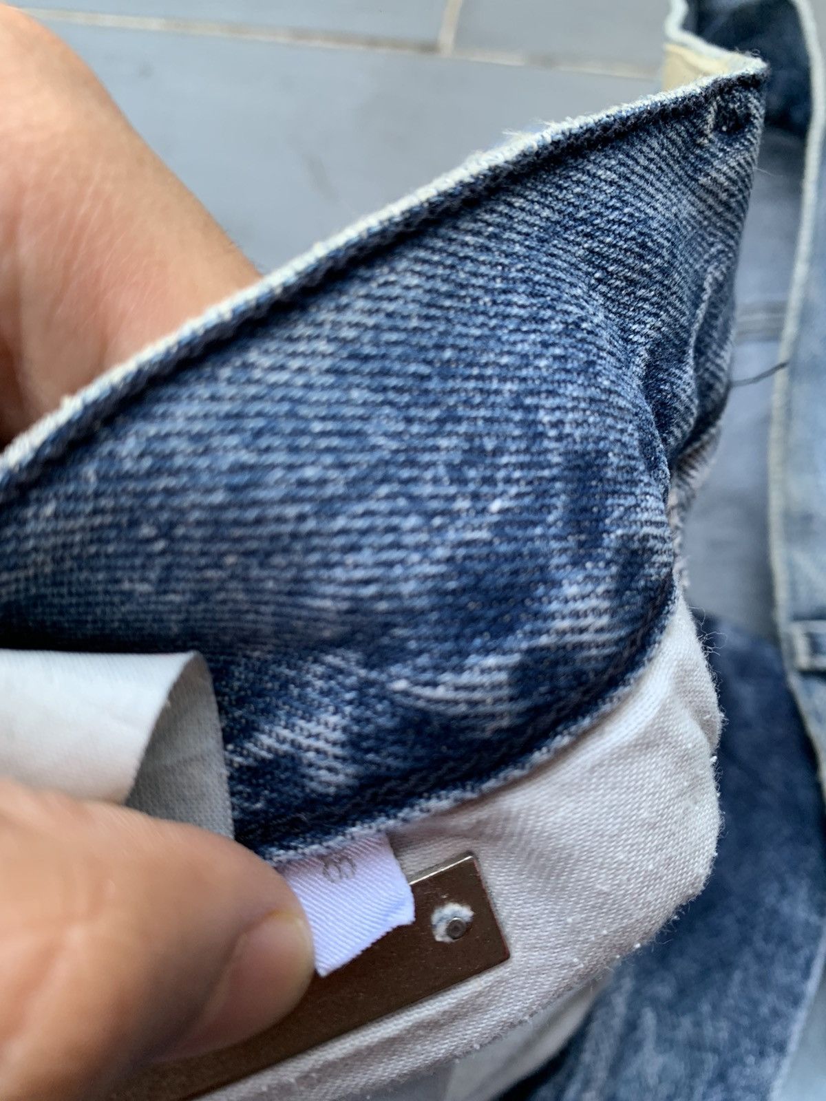 Designer Rare Vintage Baggy Custom Iceberg Faded Wash Denim Size US 38 / EU 54 - 8 Thumbnail