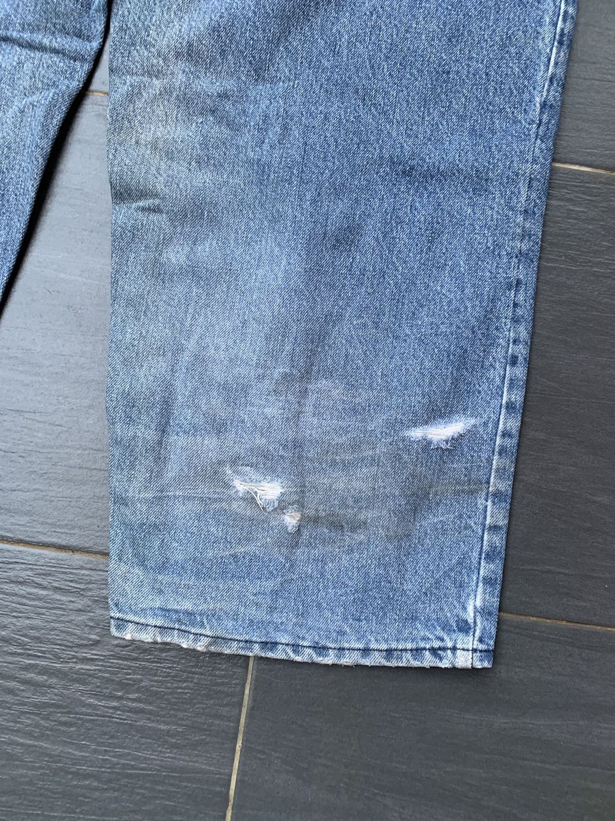 Designer Rare Vintage Baggy Custom Iceberg Faded Wash Denim Size US 38 / EU 54 - 10 Thumbnail