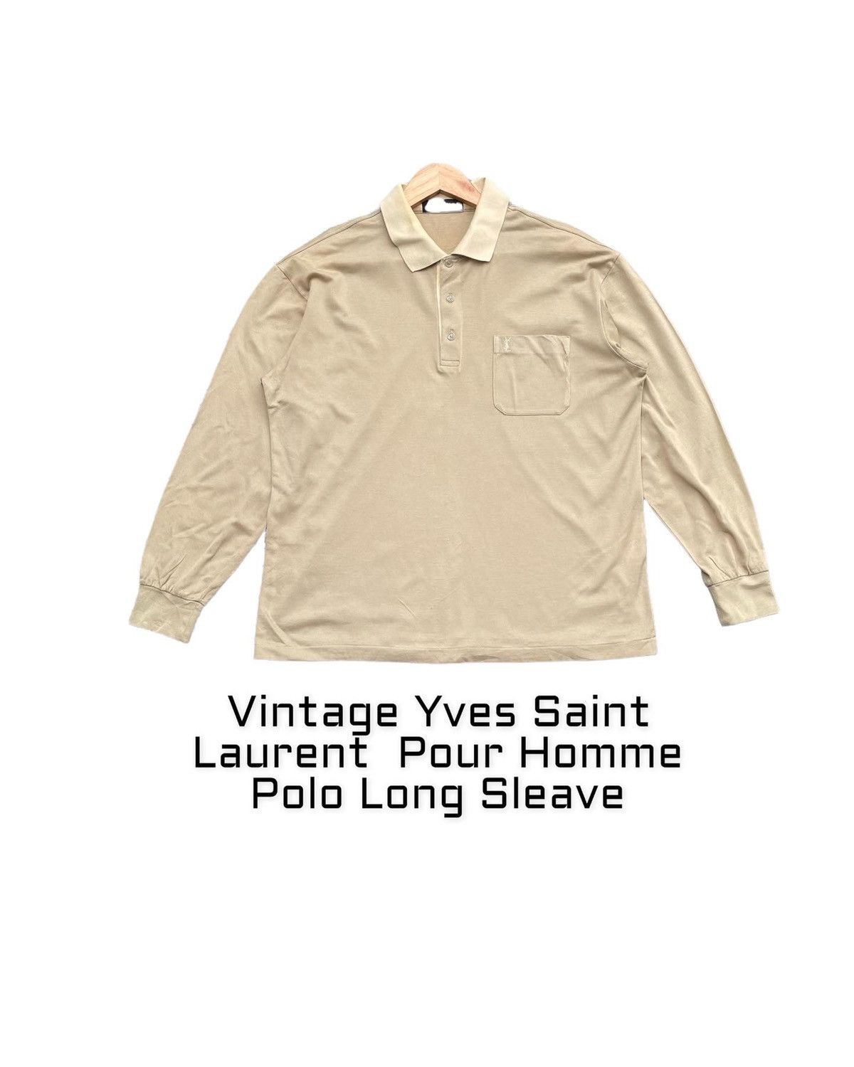 Yves Saint Laurent Vintage Yves Saint Laurent Polo Long Sleave Size US L / EU 52-54 / 3 - 1 Thumbnail