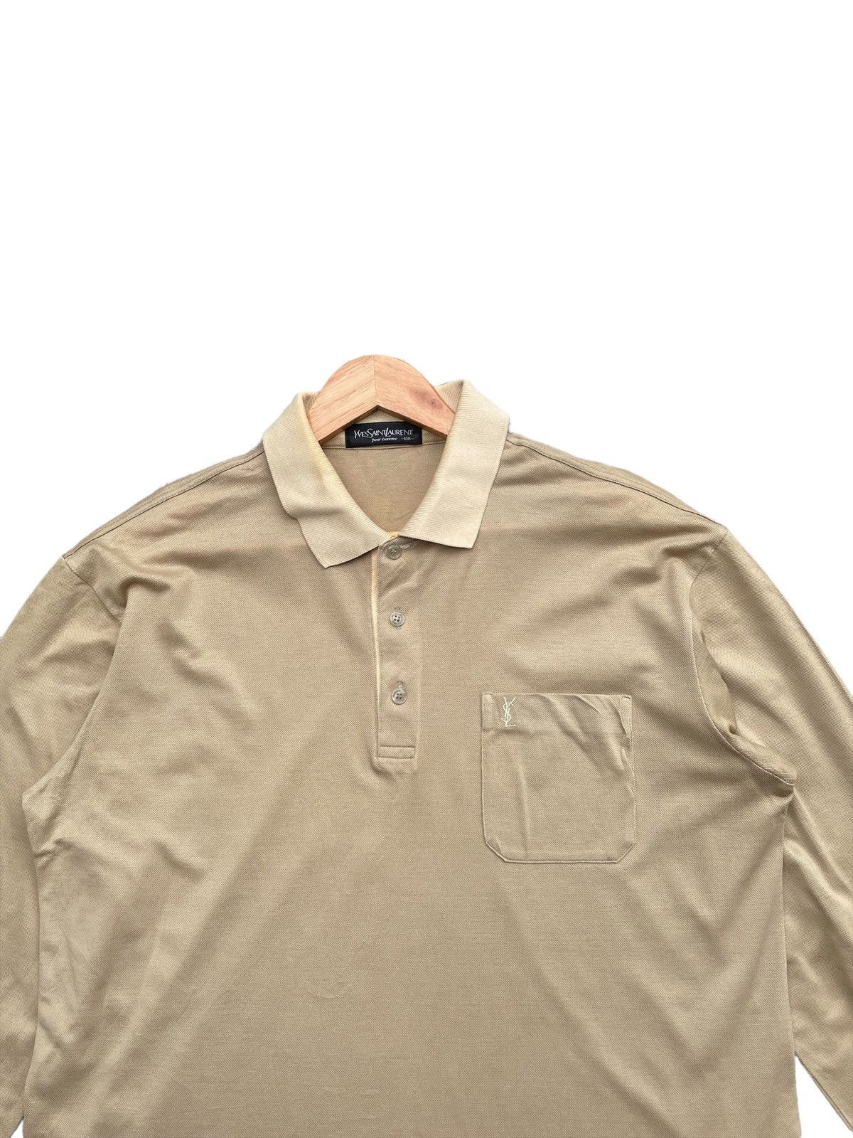 Yves Saint Laurent Vintage Yves Saint Laurent Polo Long Sleave Size US L / EU 52-54 / 3 - 4 Thumbnail