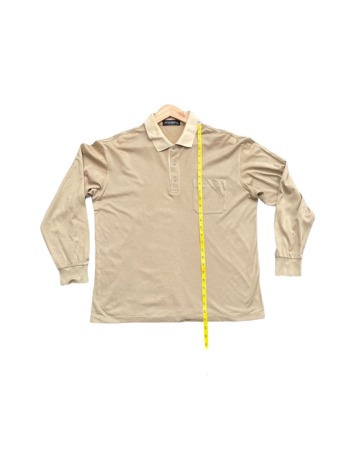 Yves Saint Laurent Vintage Yves Saint Laurent Polo Long Sleave Size US L / EU 52-54 / 3 - 3 Thumbnail