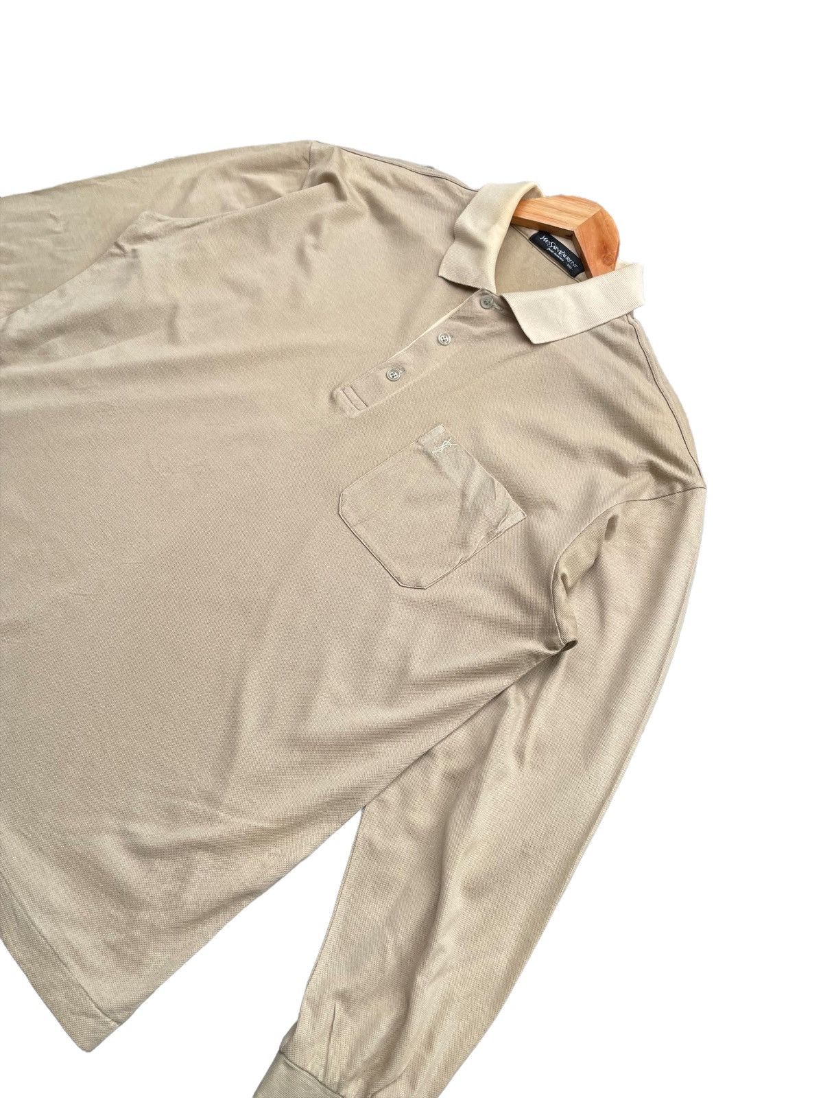 Yves Saint Laurent Vintage Yves Saint Laurent Polo Long Sleave Size US L / EU 52-54 / 3 - 6 Thumbnail