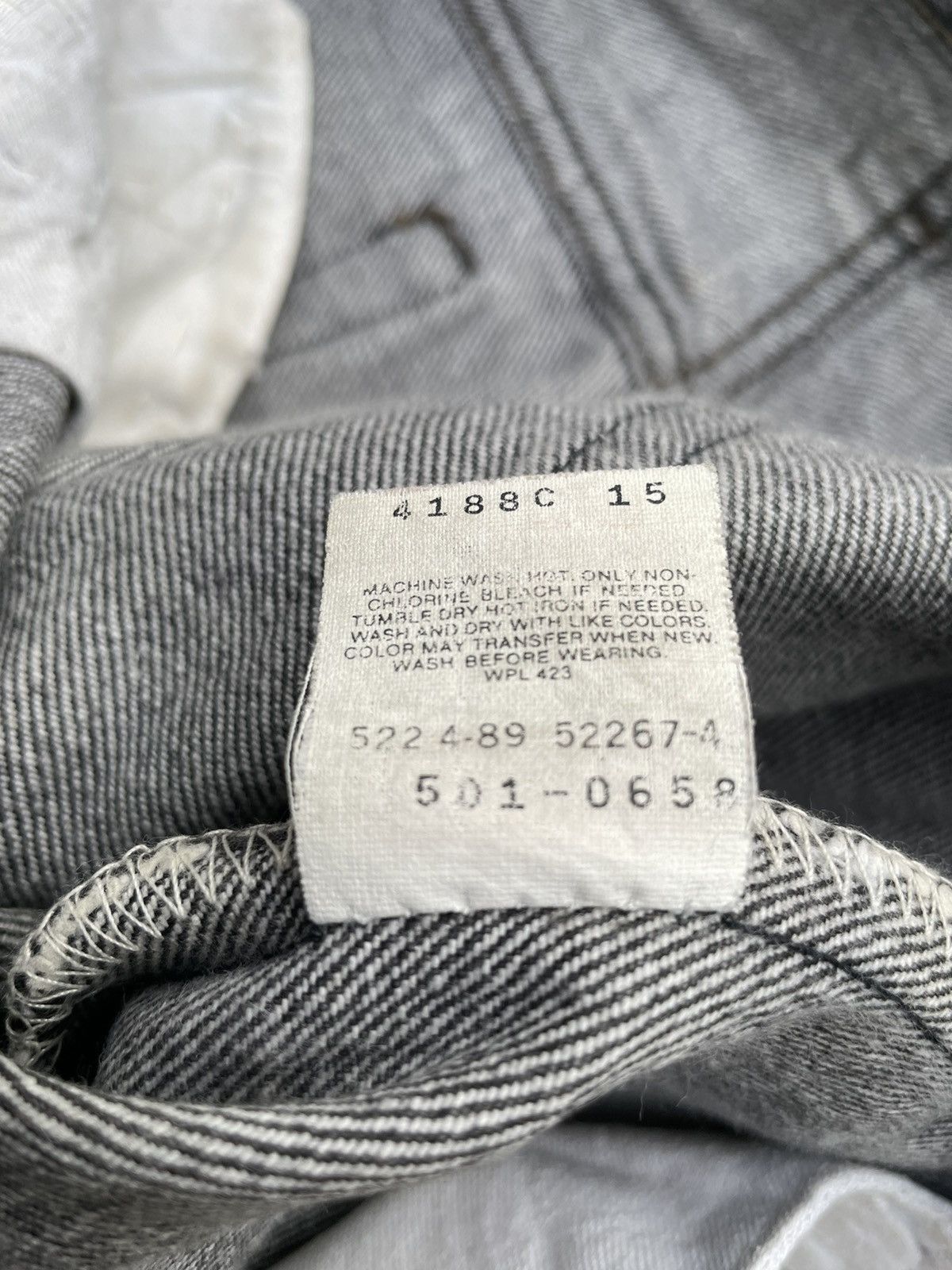 Le Grande Bleu (L.G.B.) Vintage Levi’s 501 e 1989 Usa Black Denim Size US 32 / EU 48 - 13 Thumbnail