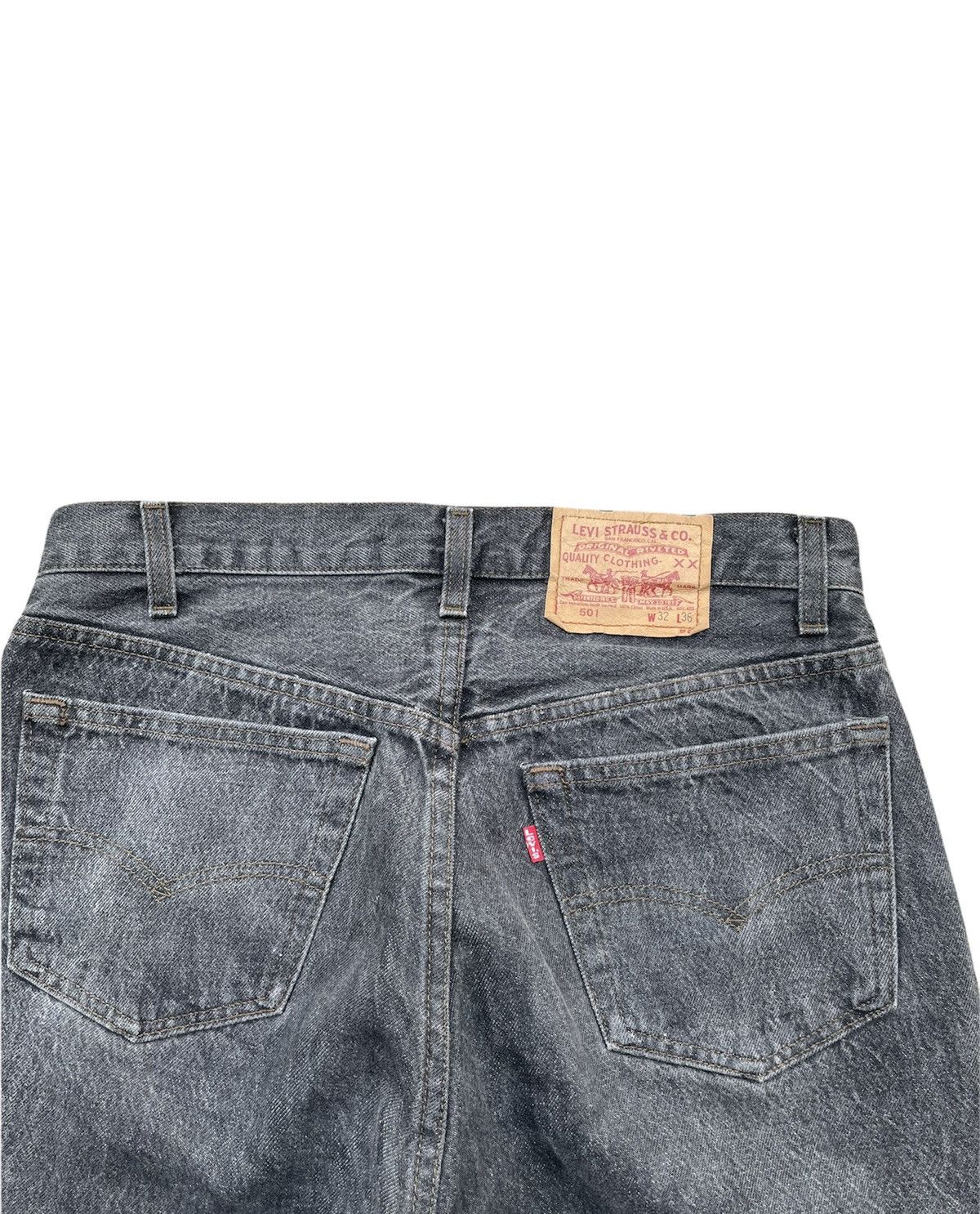 Le Grande Bleu (L.G.B.) Vintage Levi’s 501 e 1989 Usa Black Denim Size US 32 / EU 48 - 12 Thumbnail