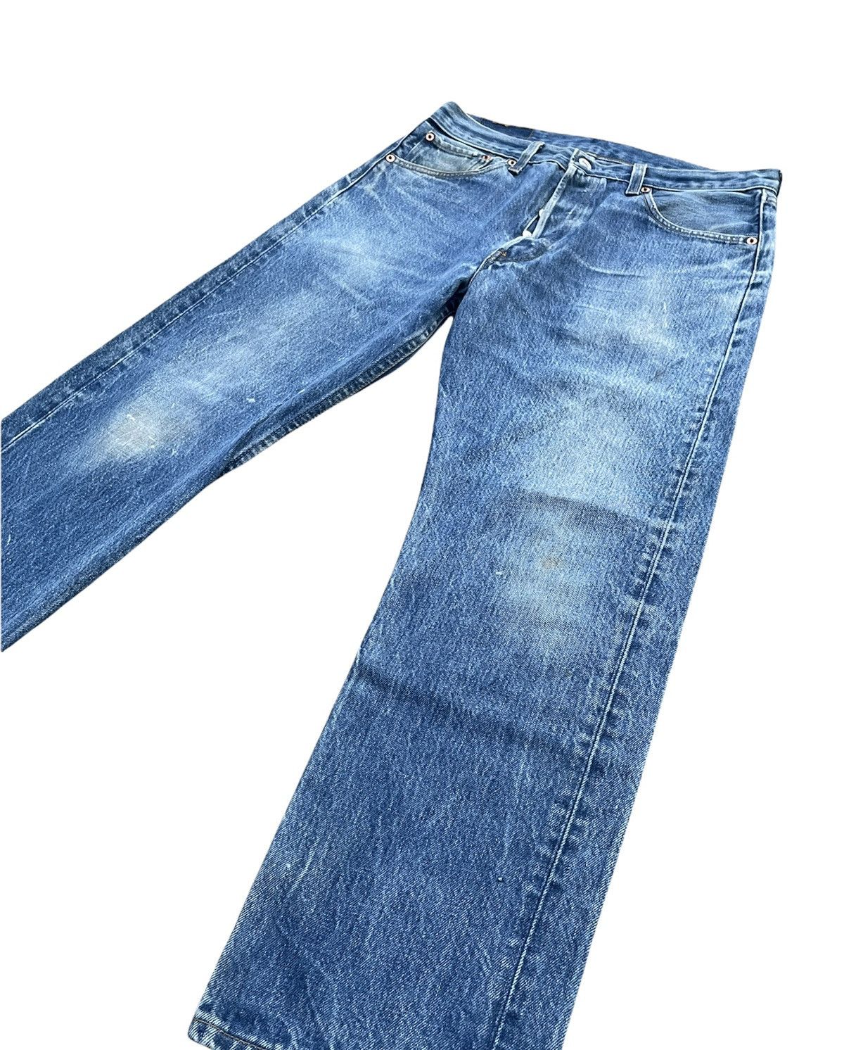 Levi's Vintage Levis 501XX Usa 1996 Aging Wash Denim Size US 32 / EU 48 - 2 Thumbnail