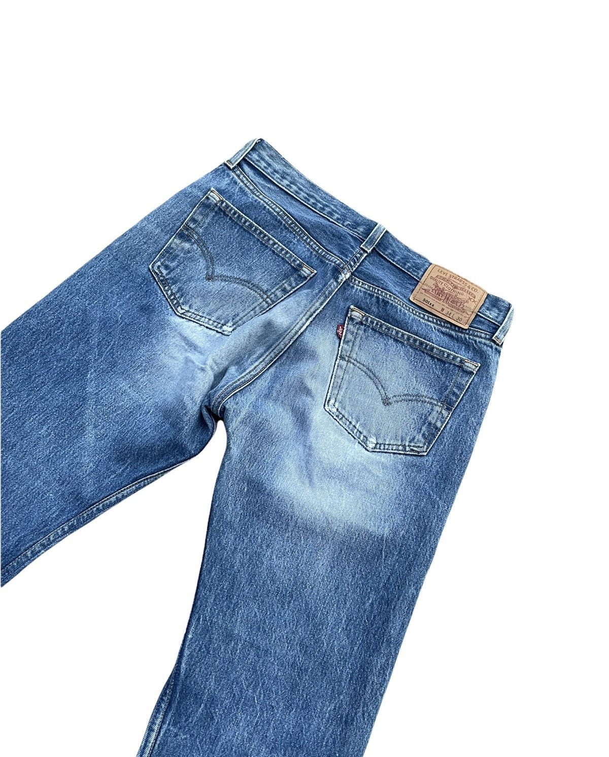 Levi's Vintage Levis 501XX Usa 1996 Aging Wash Denim Size US 32 / EU 48 - 8 Thumbnail