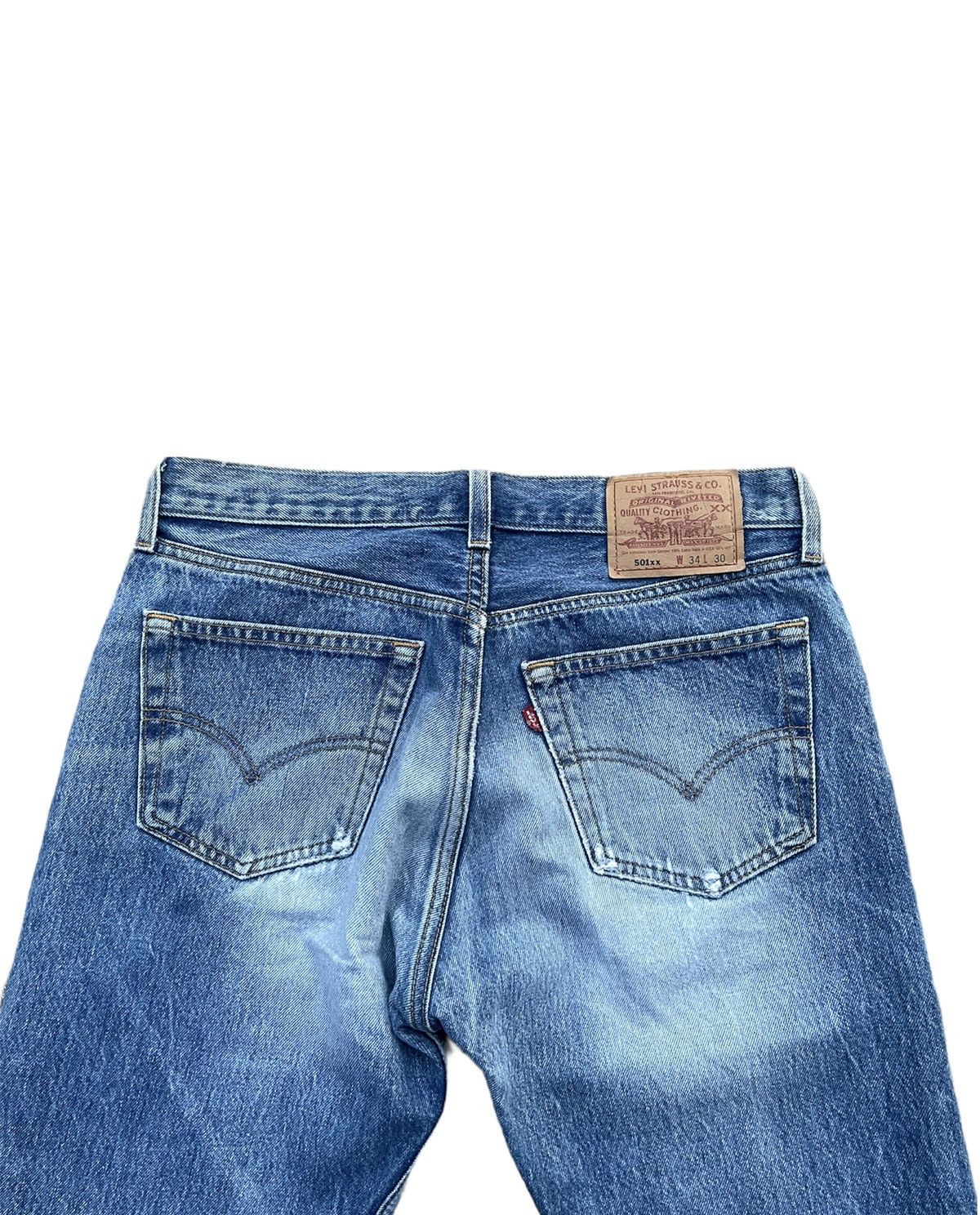 Levi's Vintage Levis 501XX Usa 1996 Aging Wash Denim Size US 32 / EU 48 - 9 Thumbnail